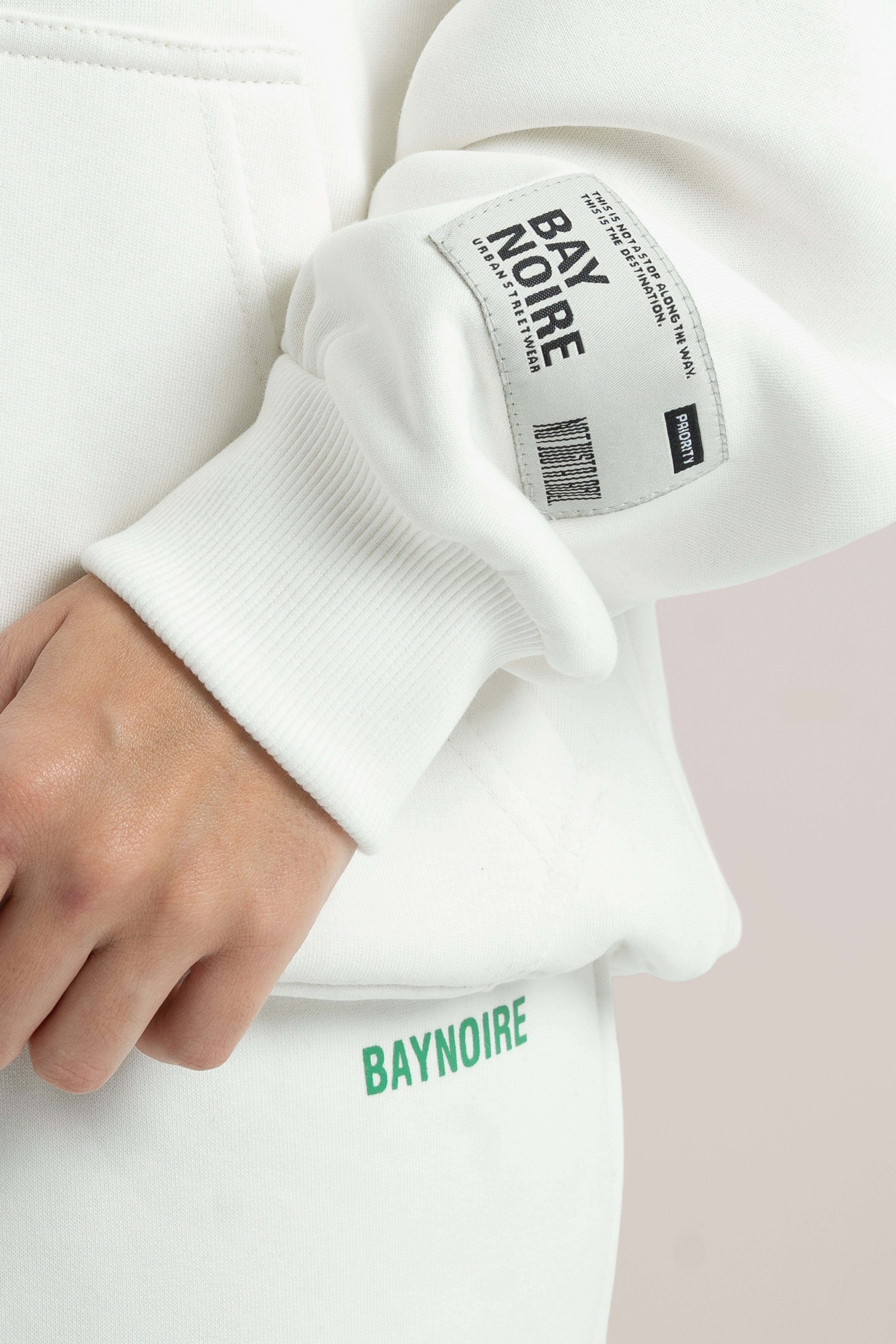 White Logo II PL Oversized Hoodie