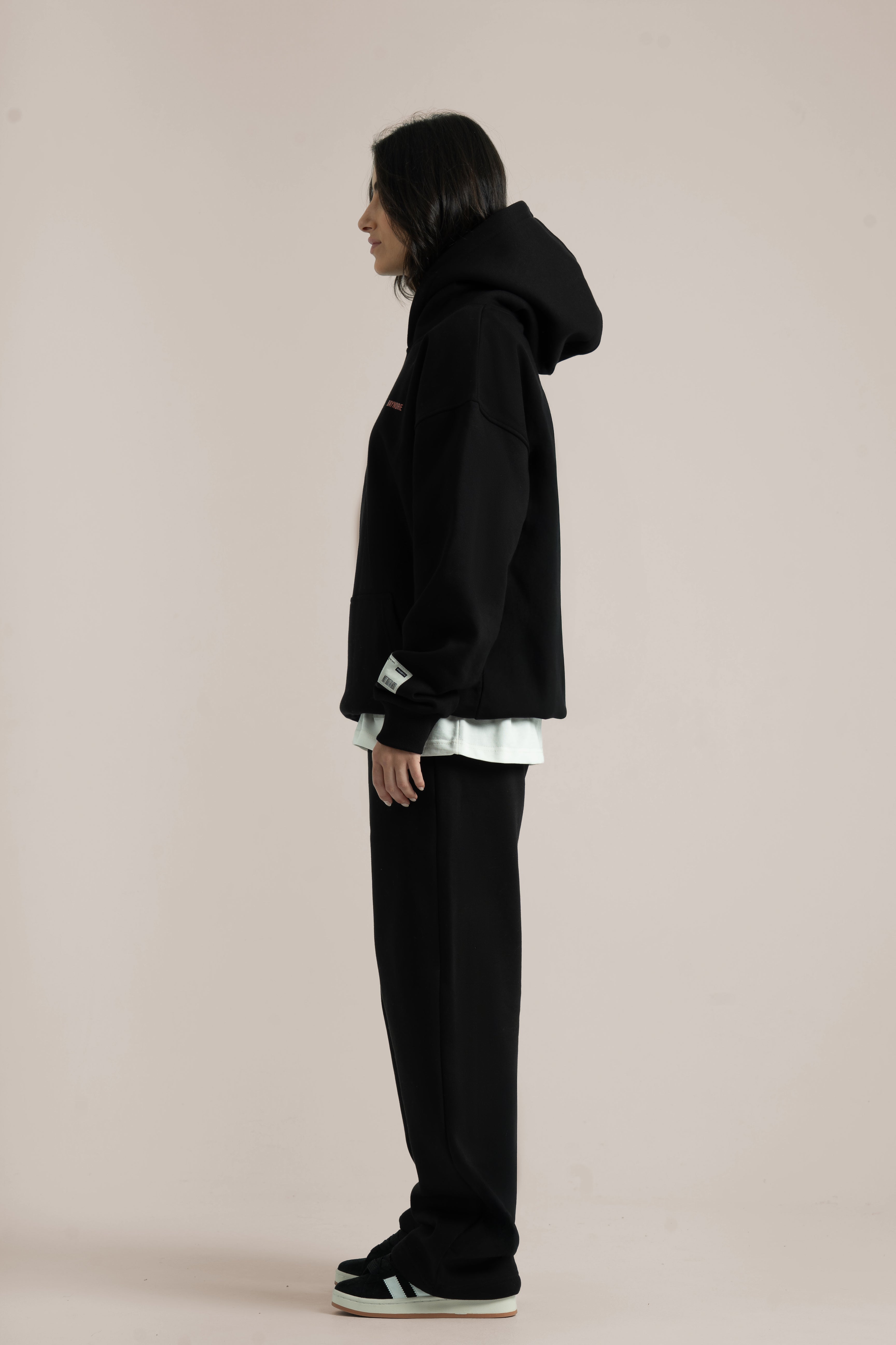 Black Logo II PL Oversized Hoodie