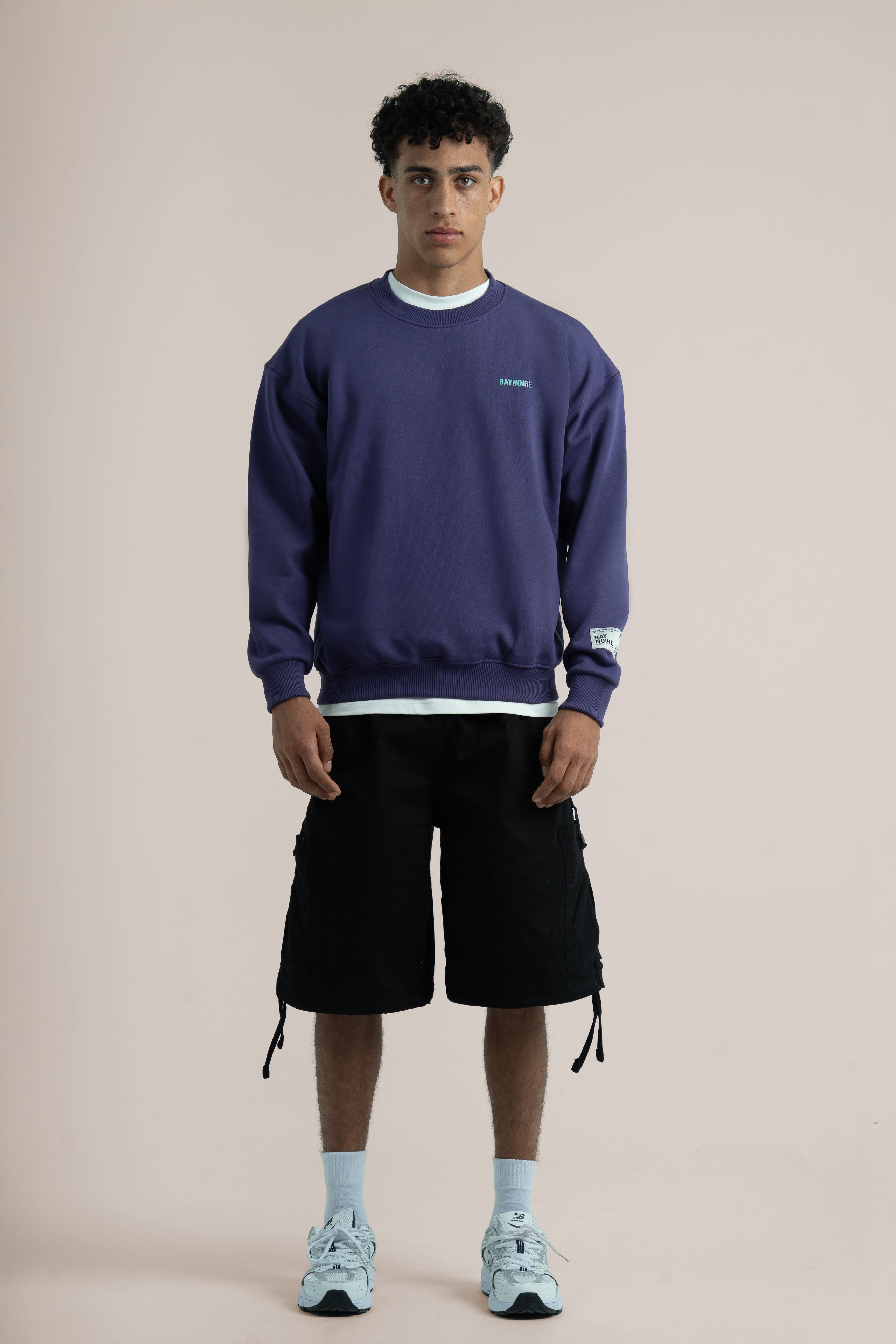 Purple Logo II PL Oversized Sweatshirt