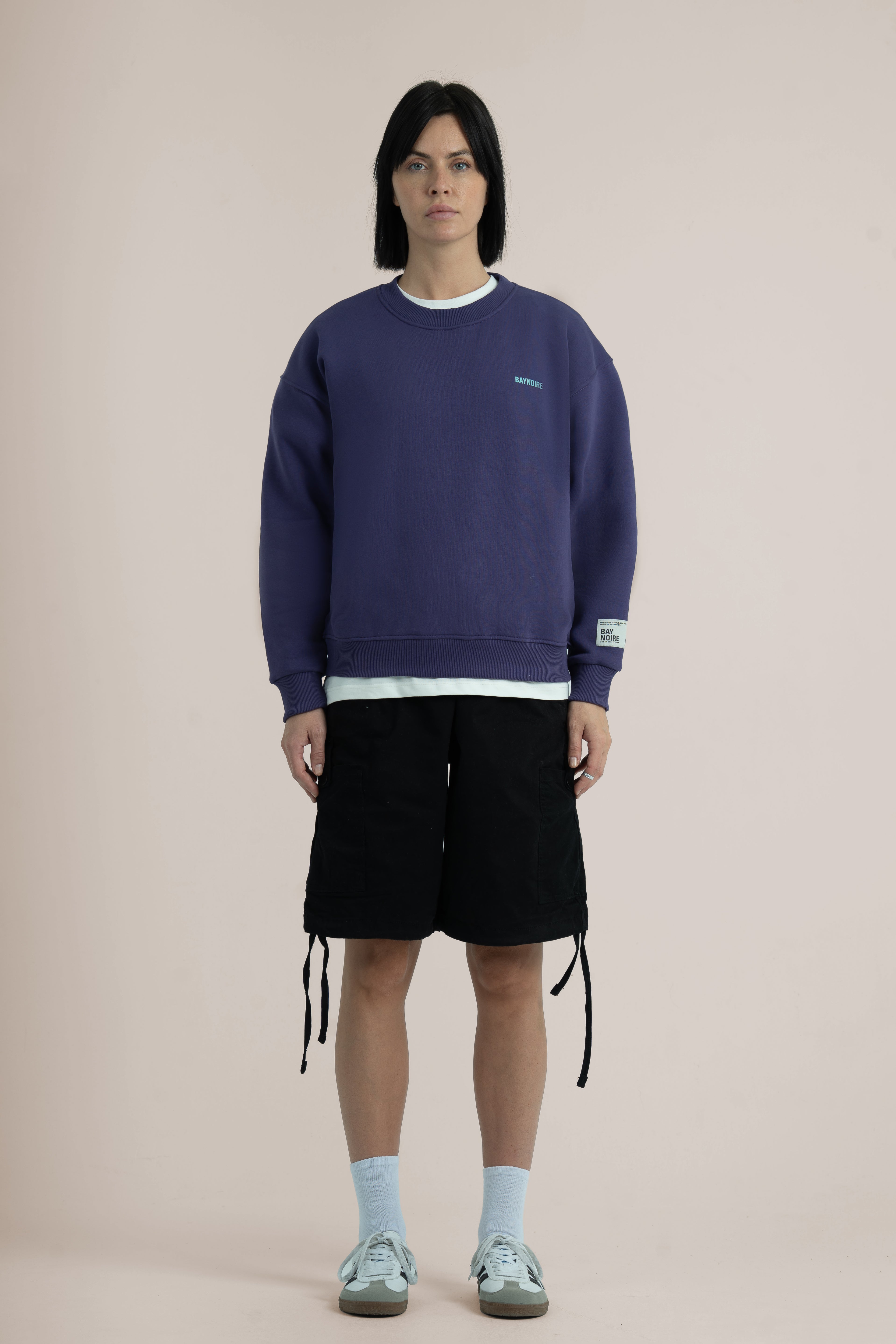 Purple Logo II PL Oversized Sweatshirt