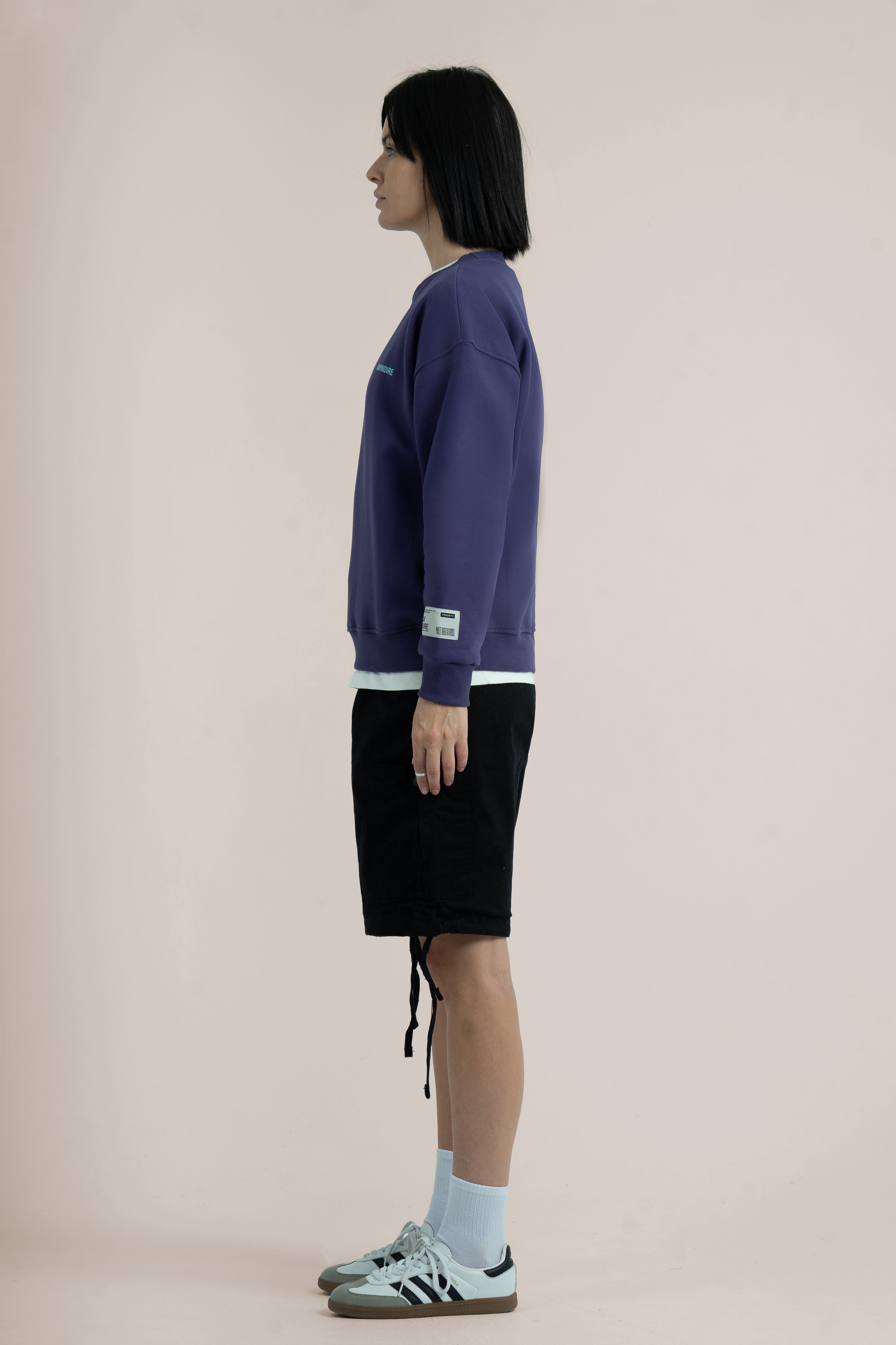Purple Logo II PL Oversized Sweatshirt