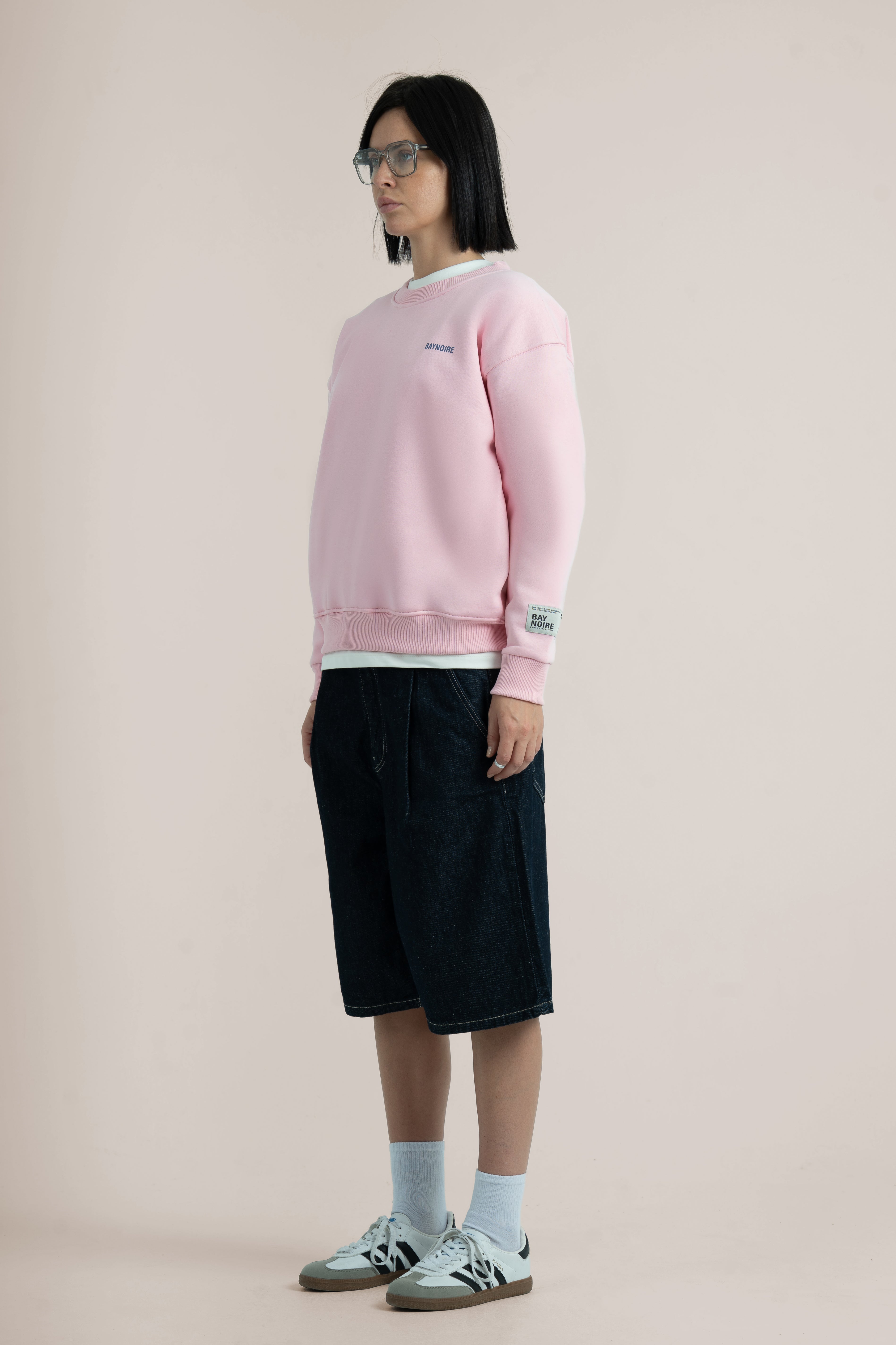 Pink Logo II PL Oversized Sweatshirt