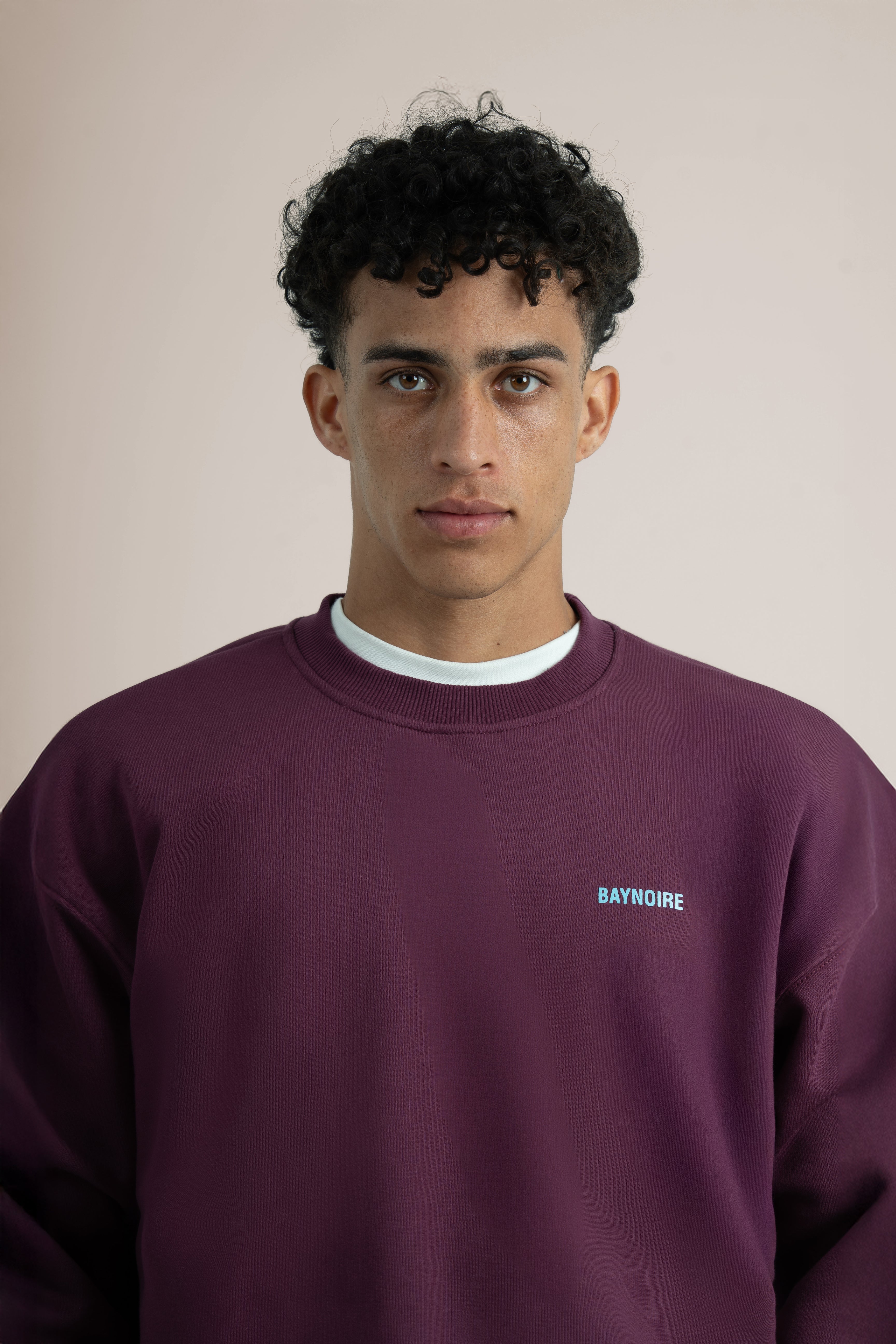 Burgundy Logo II PL Oversized Sweatshirt