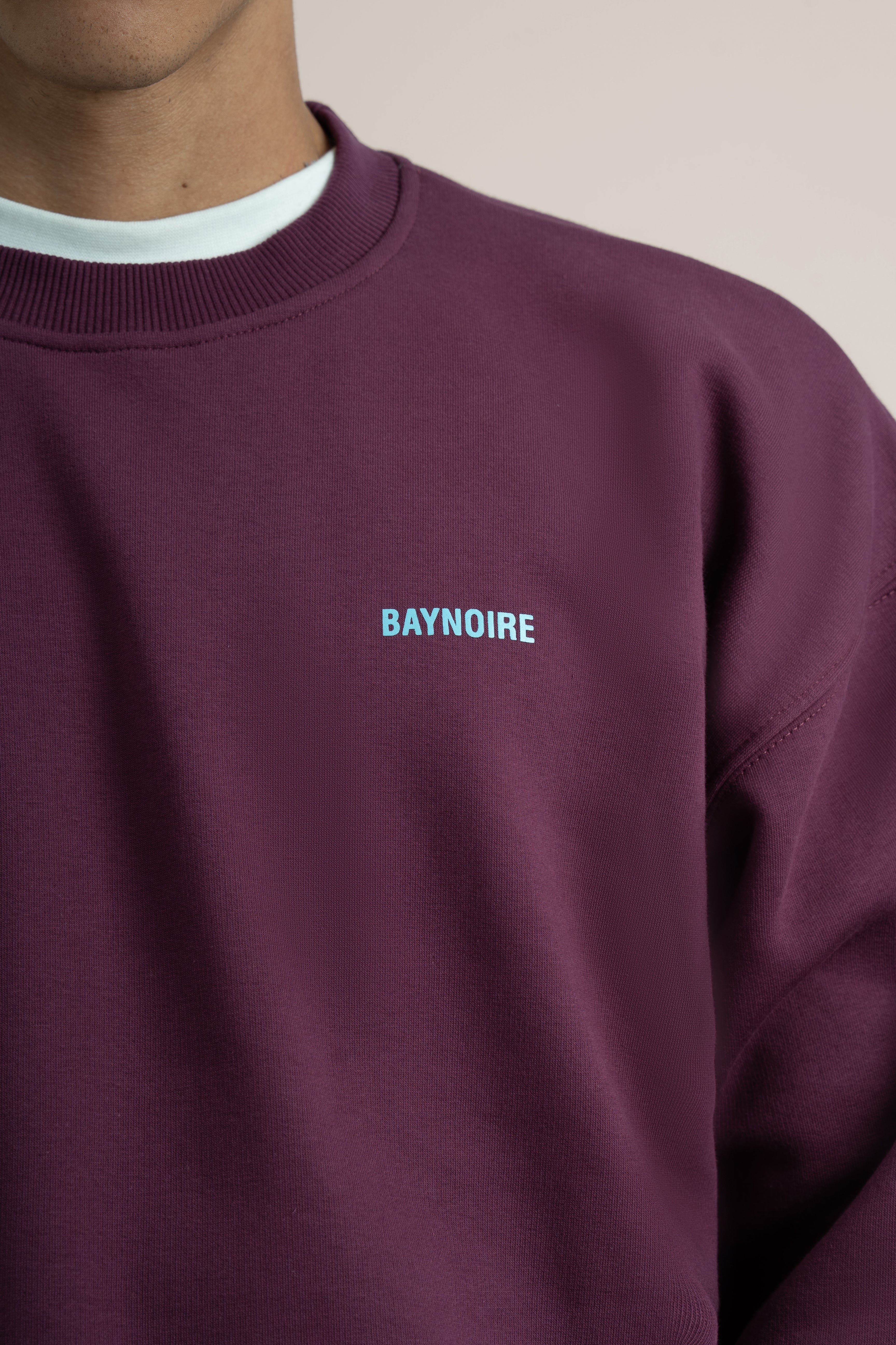 Burgundy Logo II PL Oversized Sweatshirt