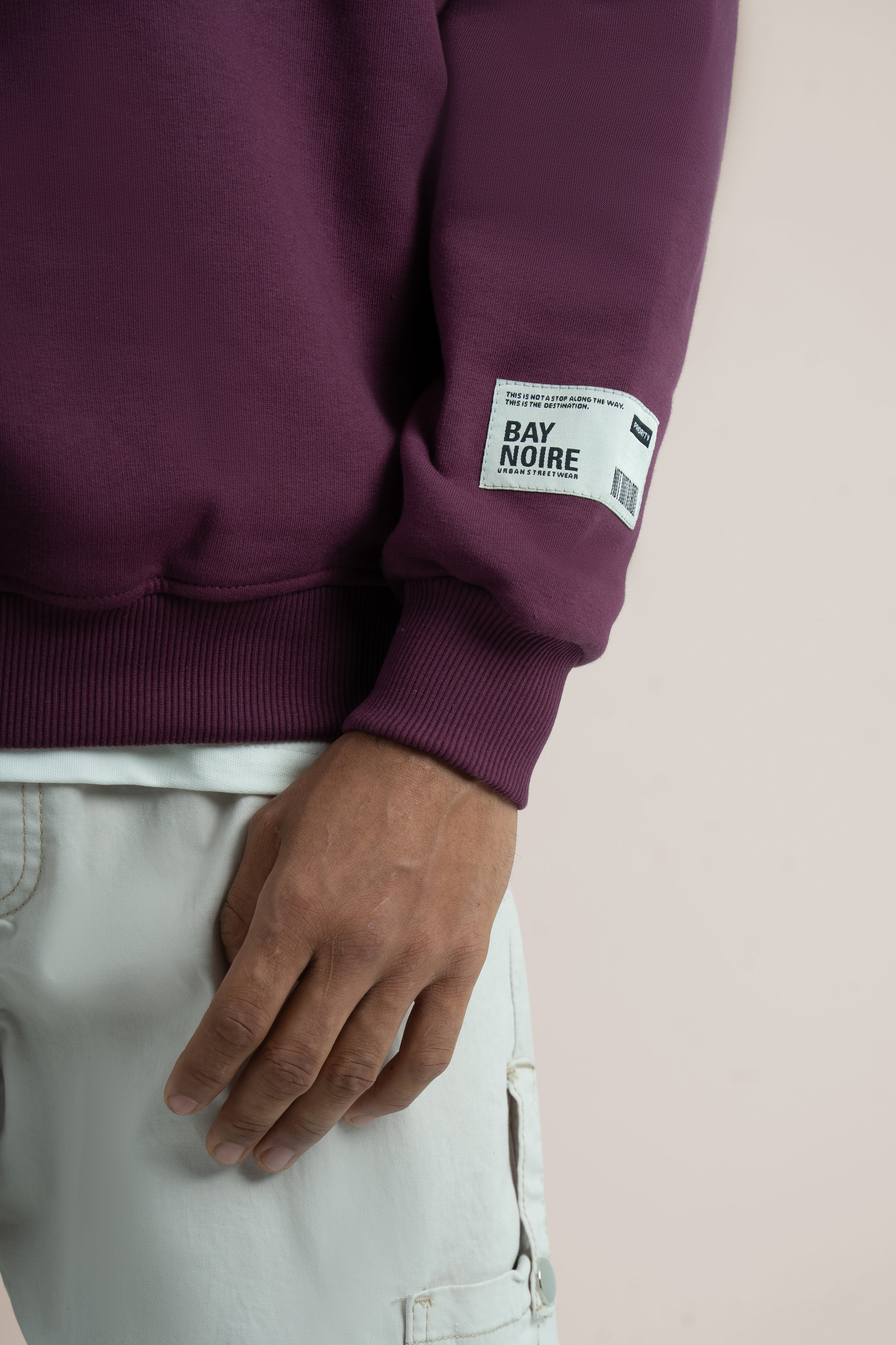 Burgundy Logo II PL Oversized Sweatshirt
