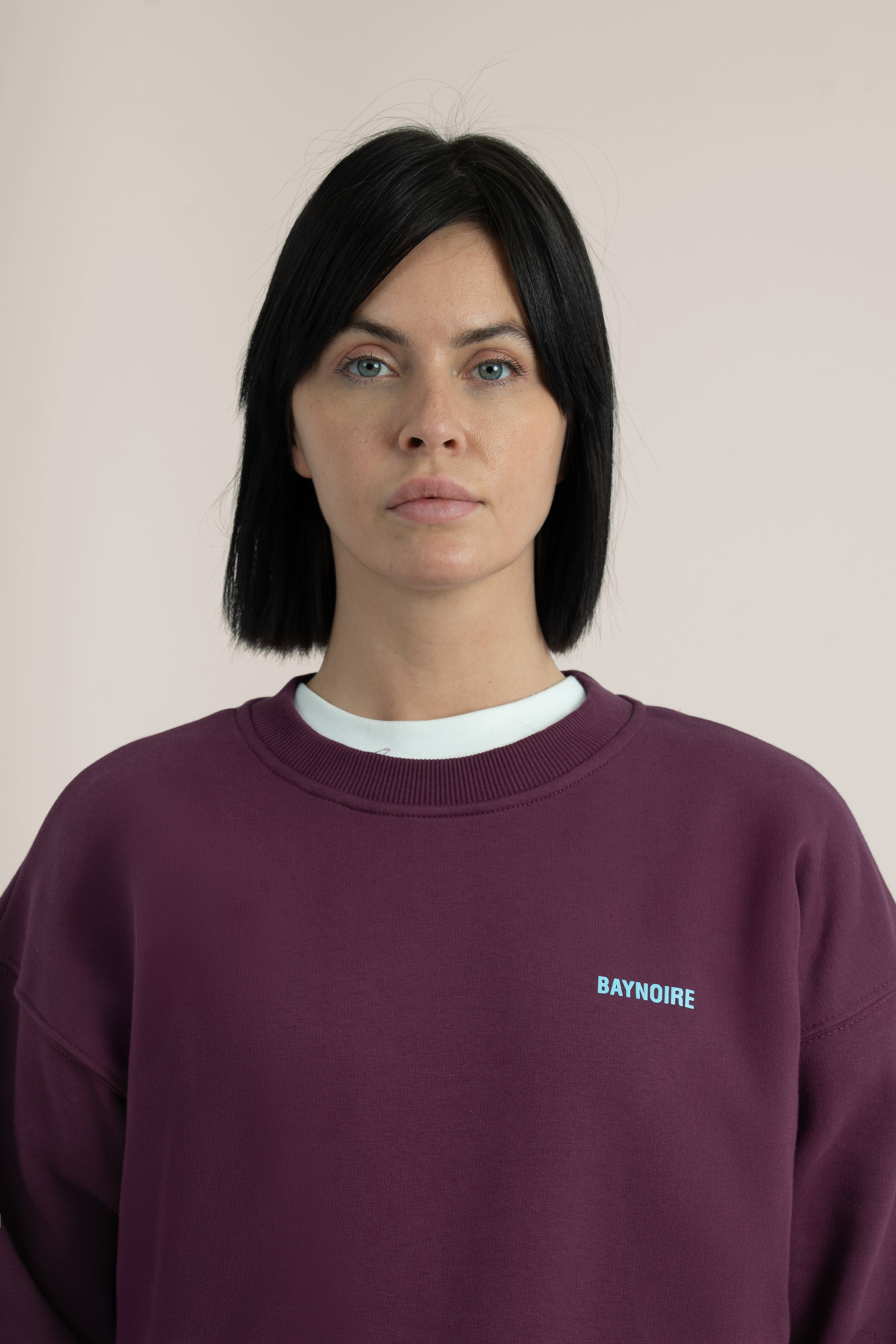 Burgundy Logo II PL Oversized Sweatshirt