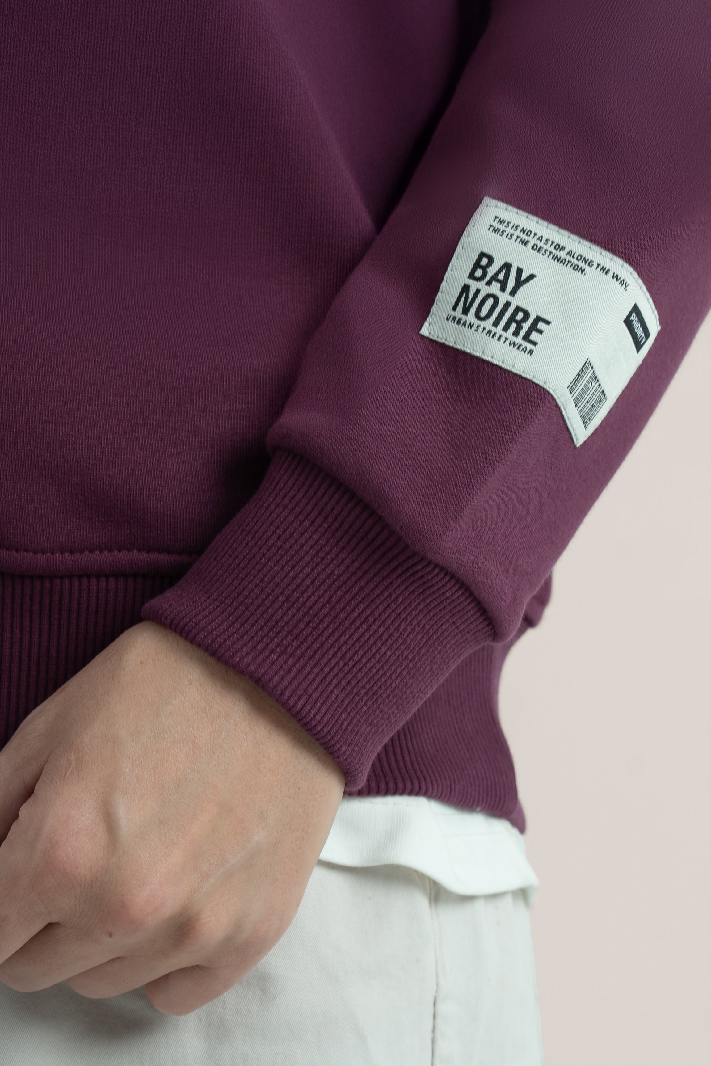 Burgundy Logo II PL Oversized Sweatshirt