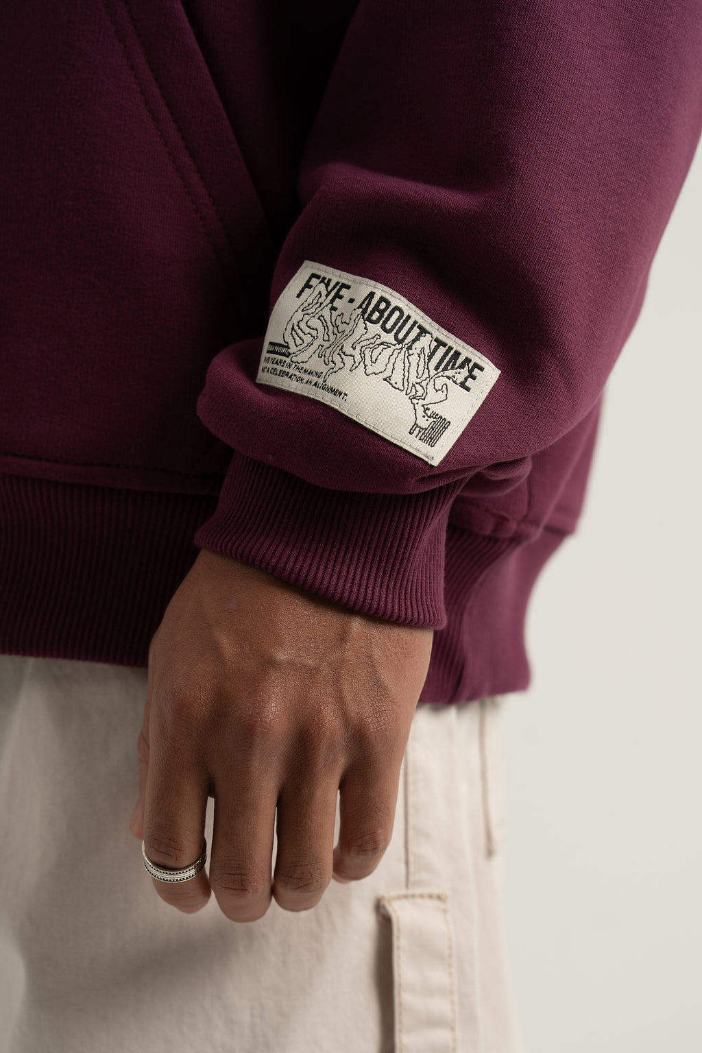 Burgundy Five Years Hoodie