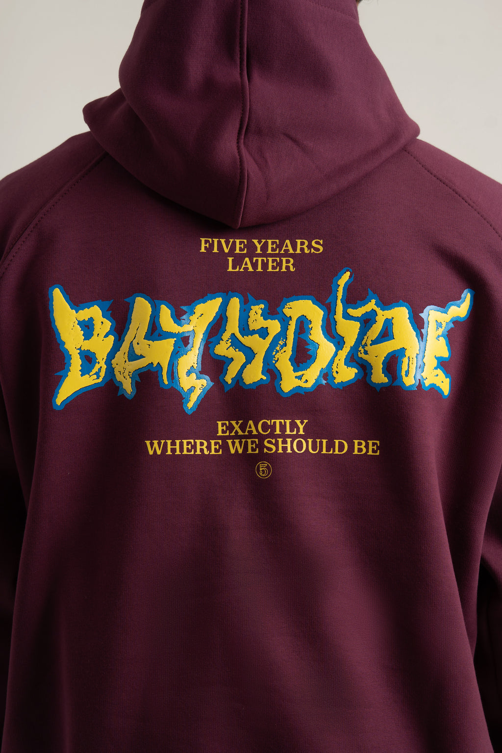Burgundy Five Years Hoodie
