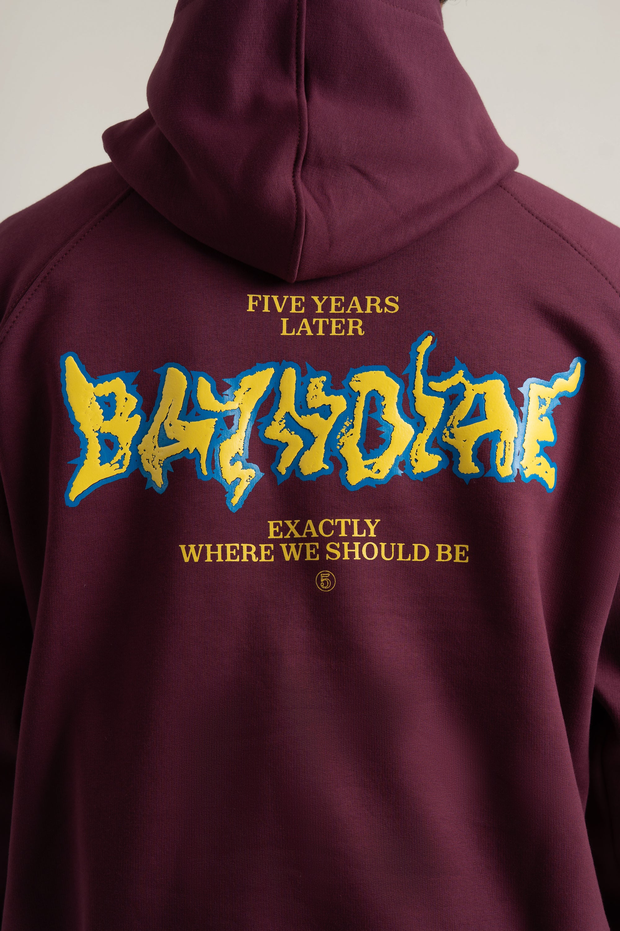 Burgundy Five Years Hoodie