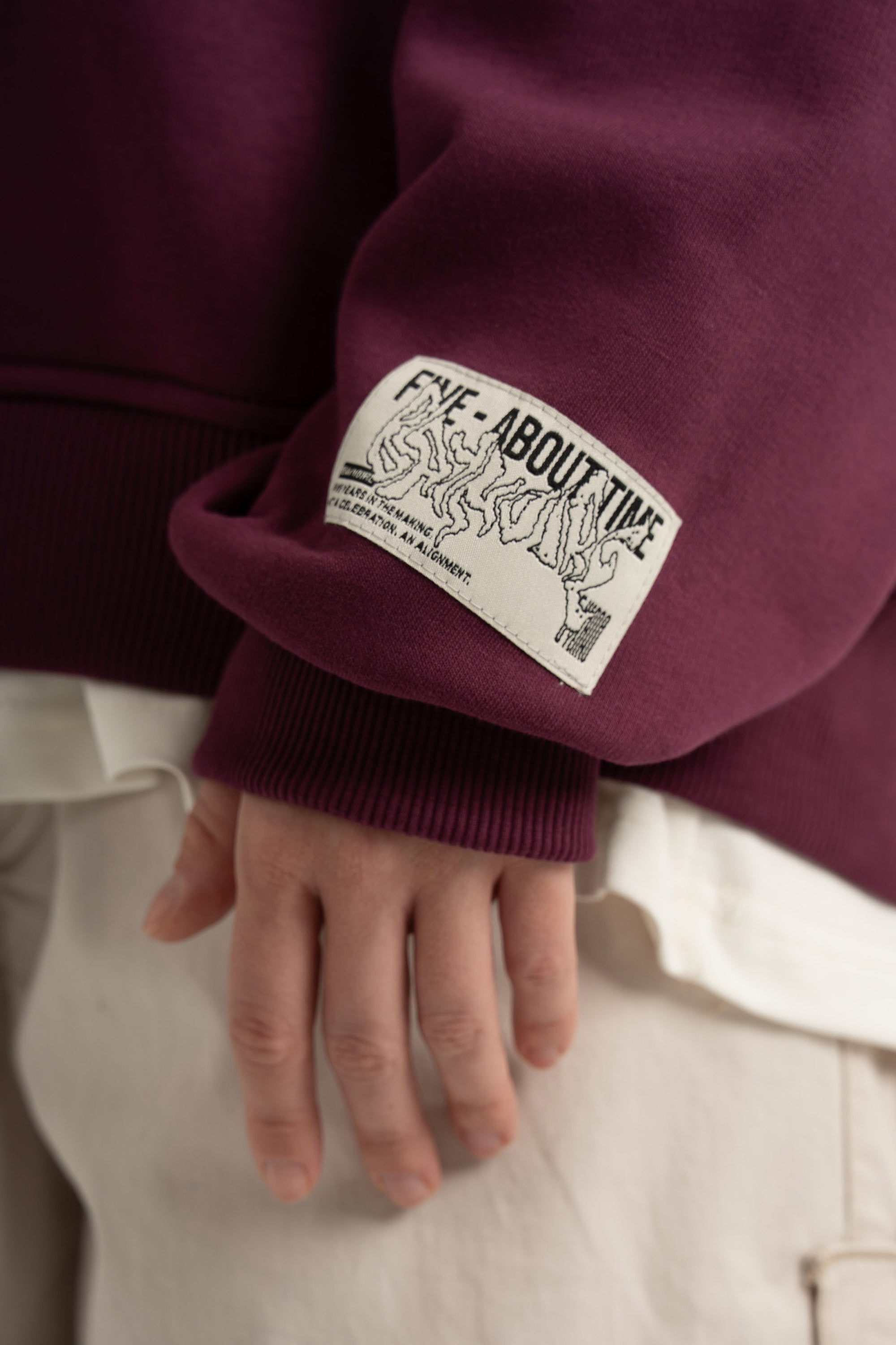 Burgundy Five Years Hoodie