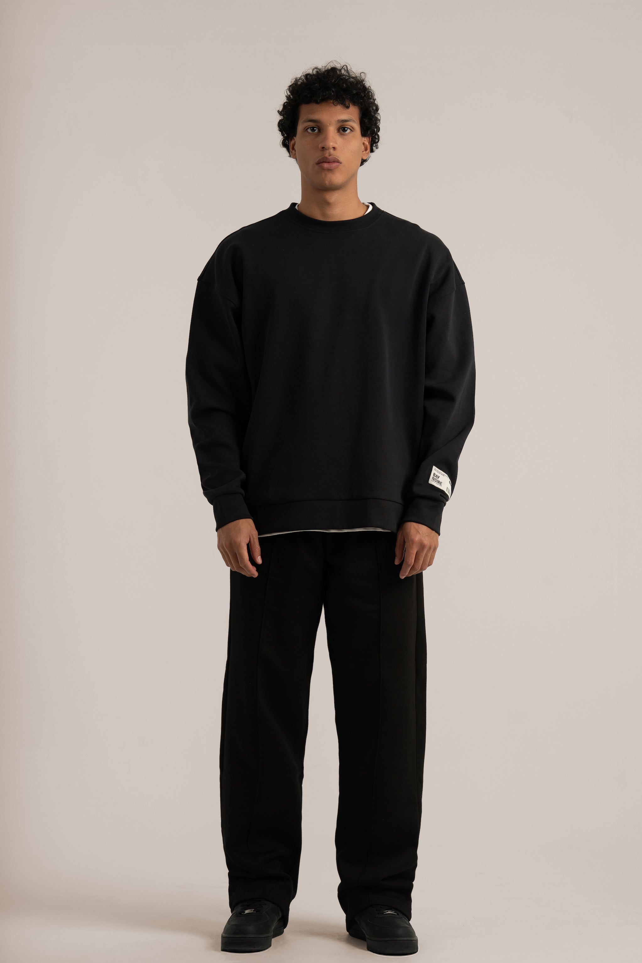 Black Wide Leg Sweatpants V3