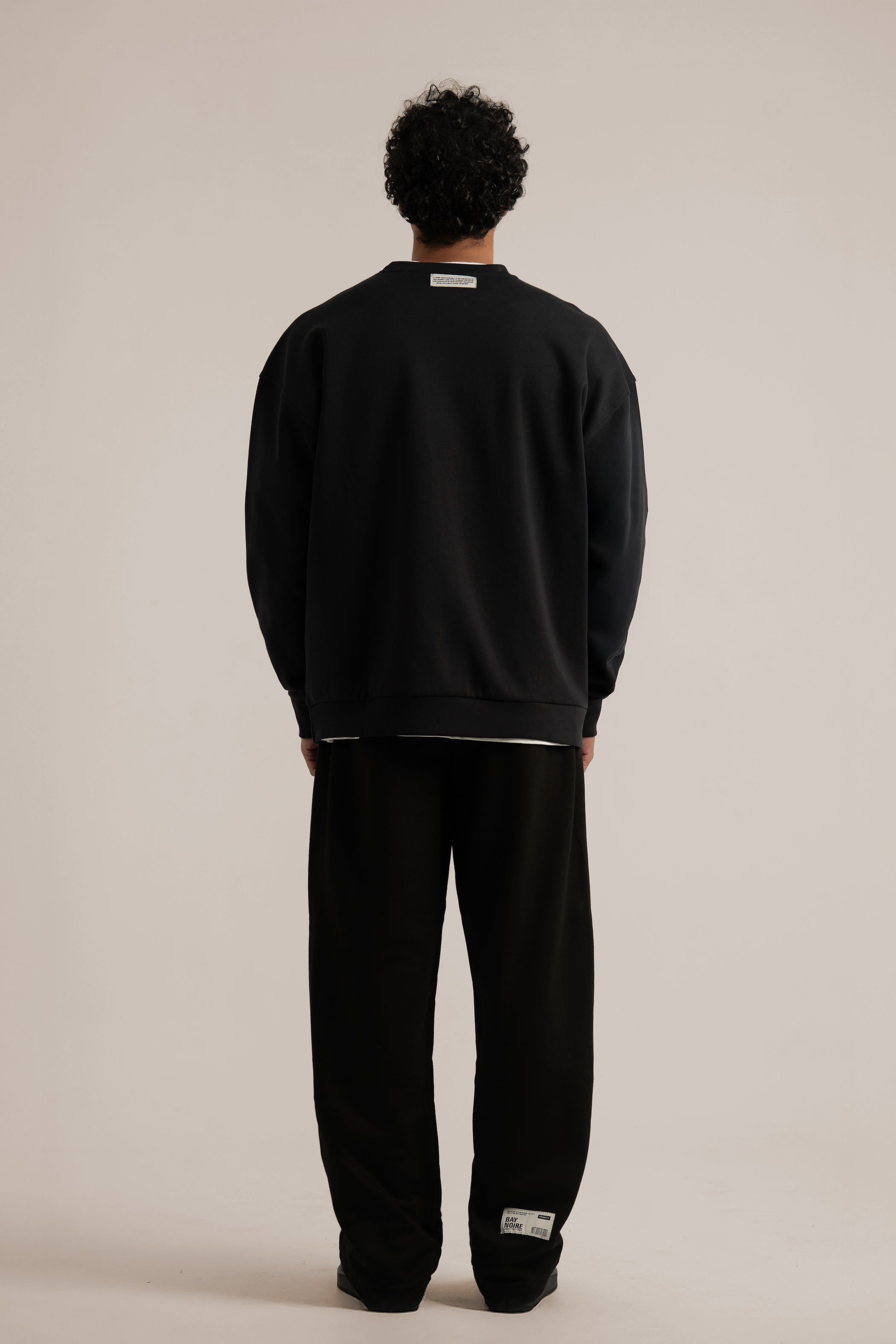 Black Wide Leg Sweatpants V3