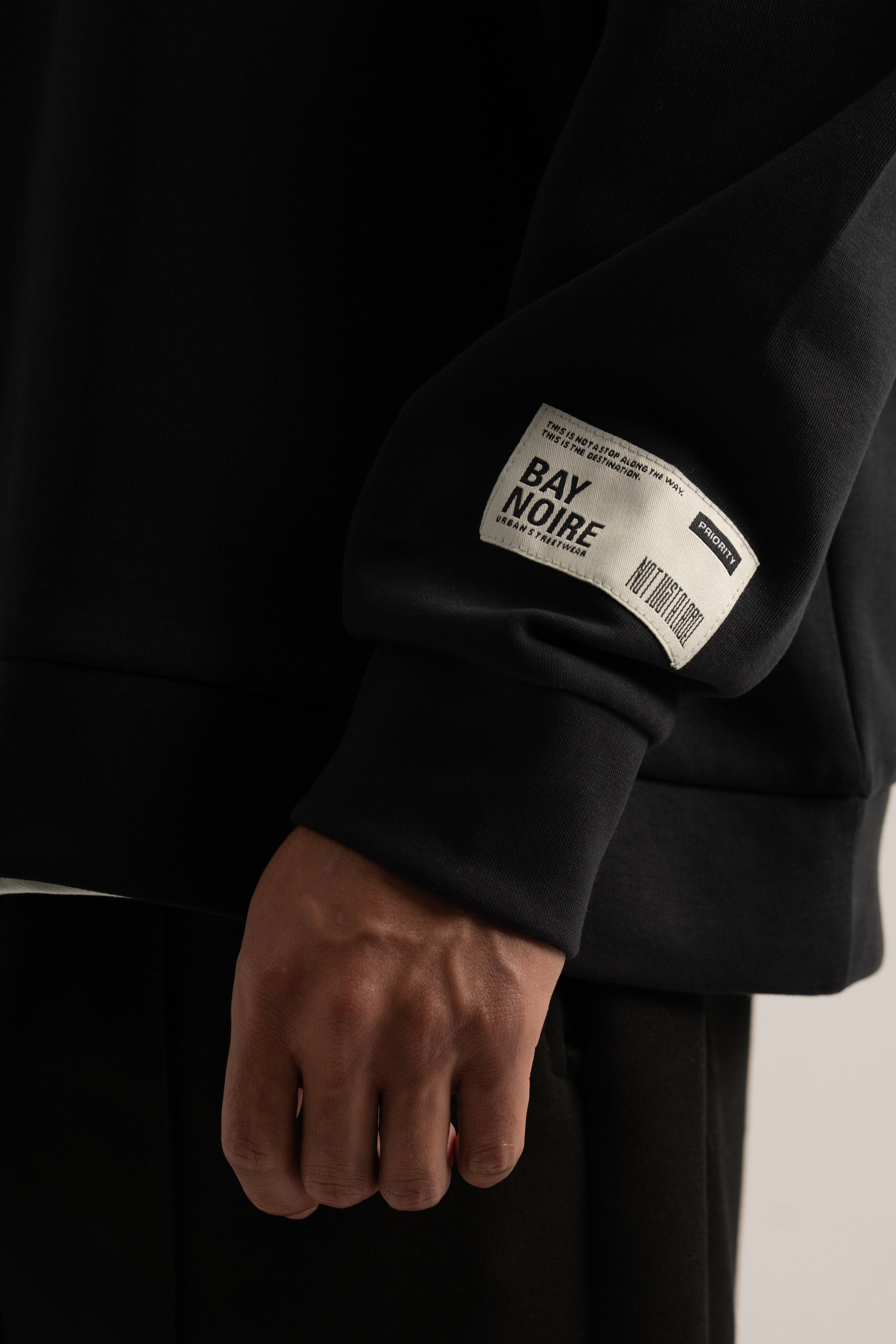 Black Core Lightweight Sweatshirt