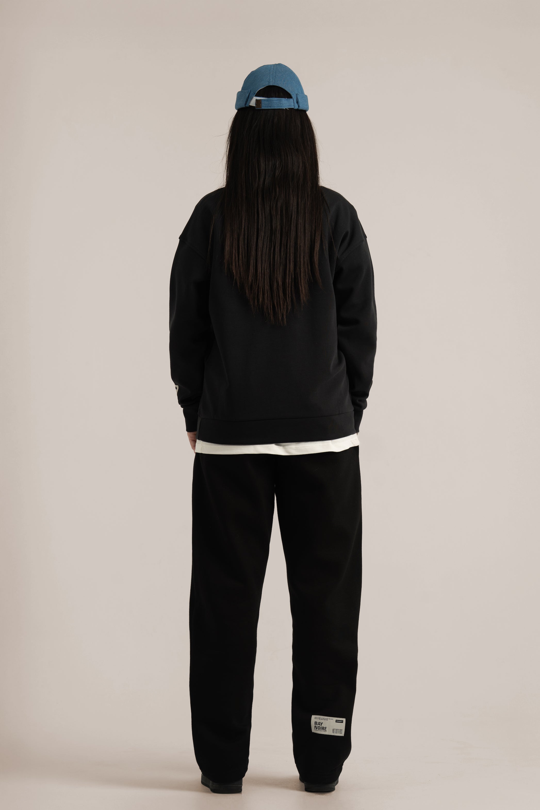 Black Wide Leg Sweatpants V3