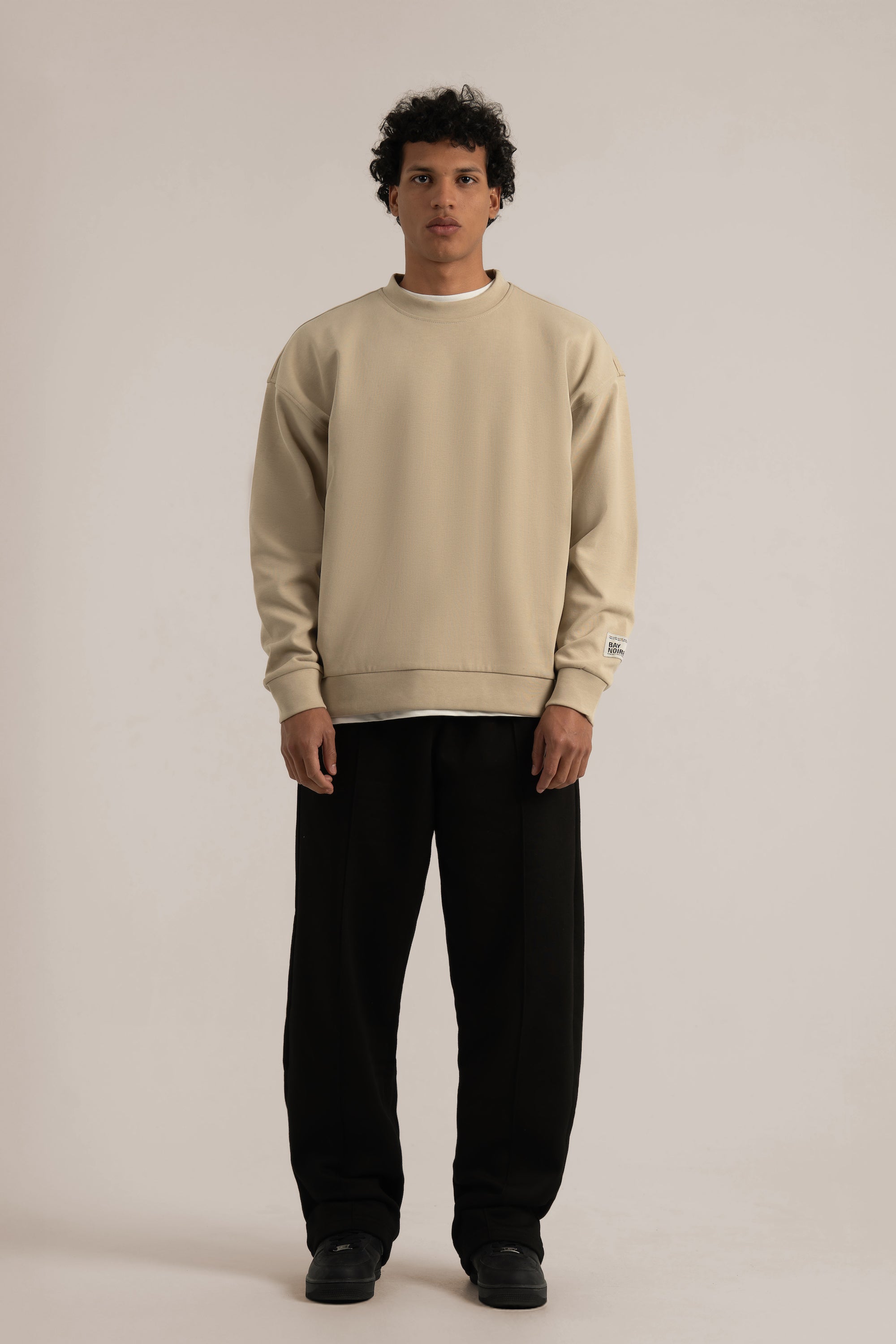 Beige Core Lightweight Sweatshirt