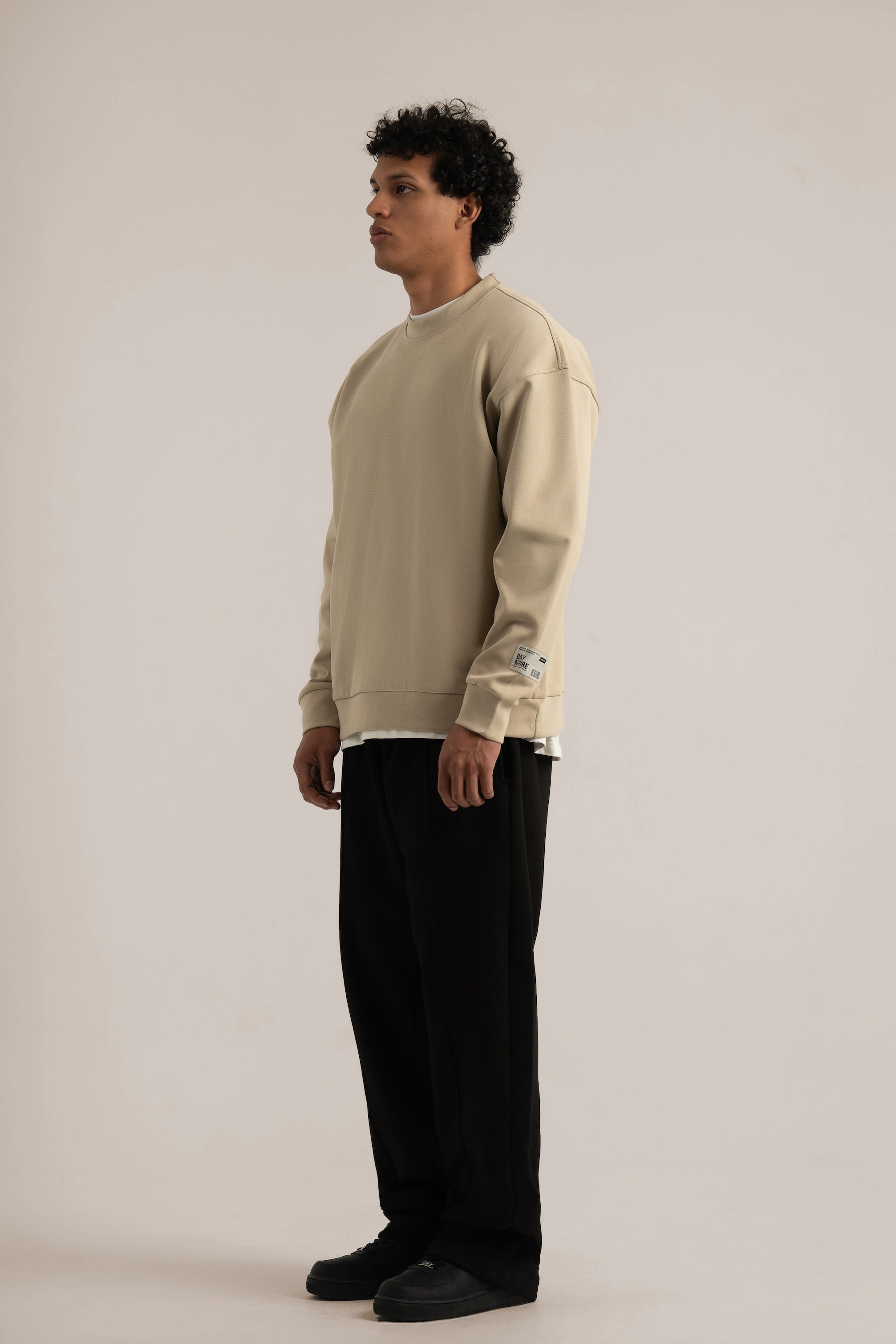 Beige Core Lightweight Sweatshirt
