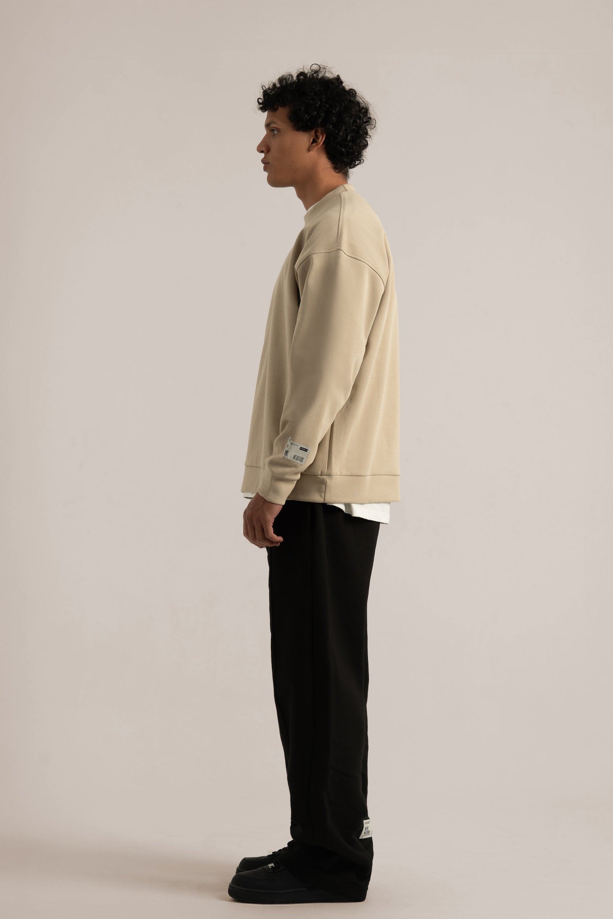 Beige Core Lightweight Sweatshirt