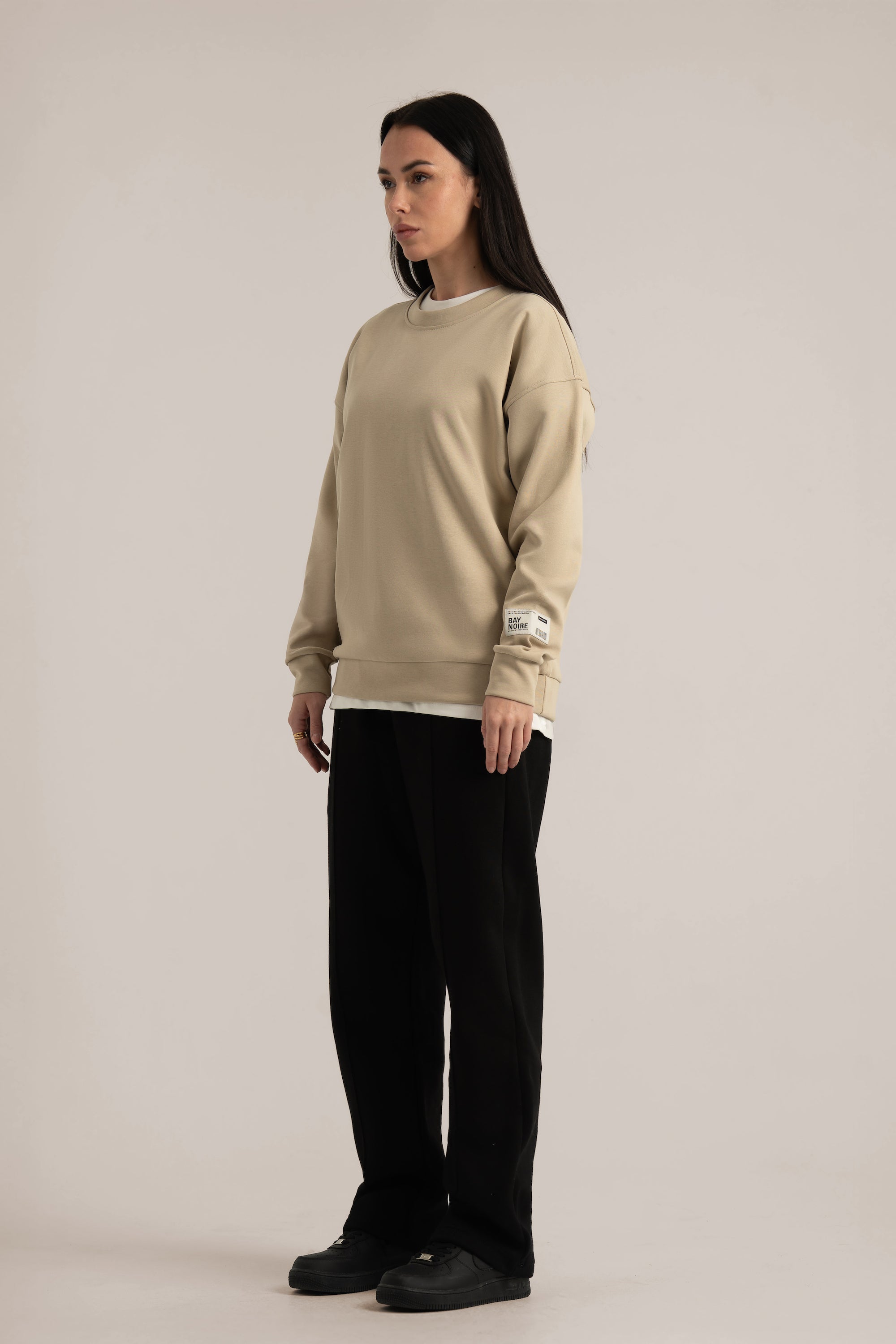 Beige Core Lightweight Sweatshirt