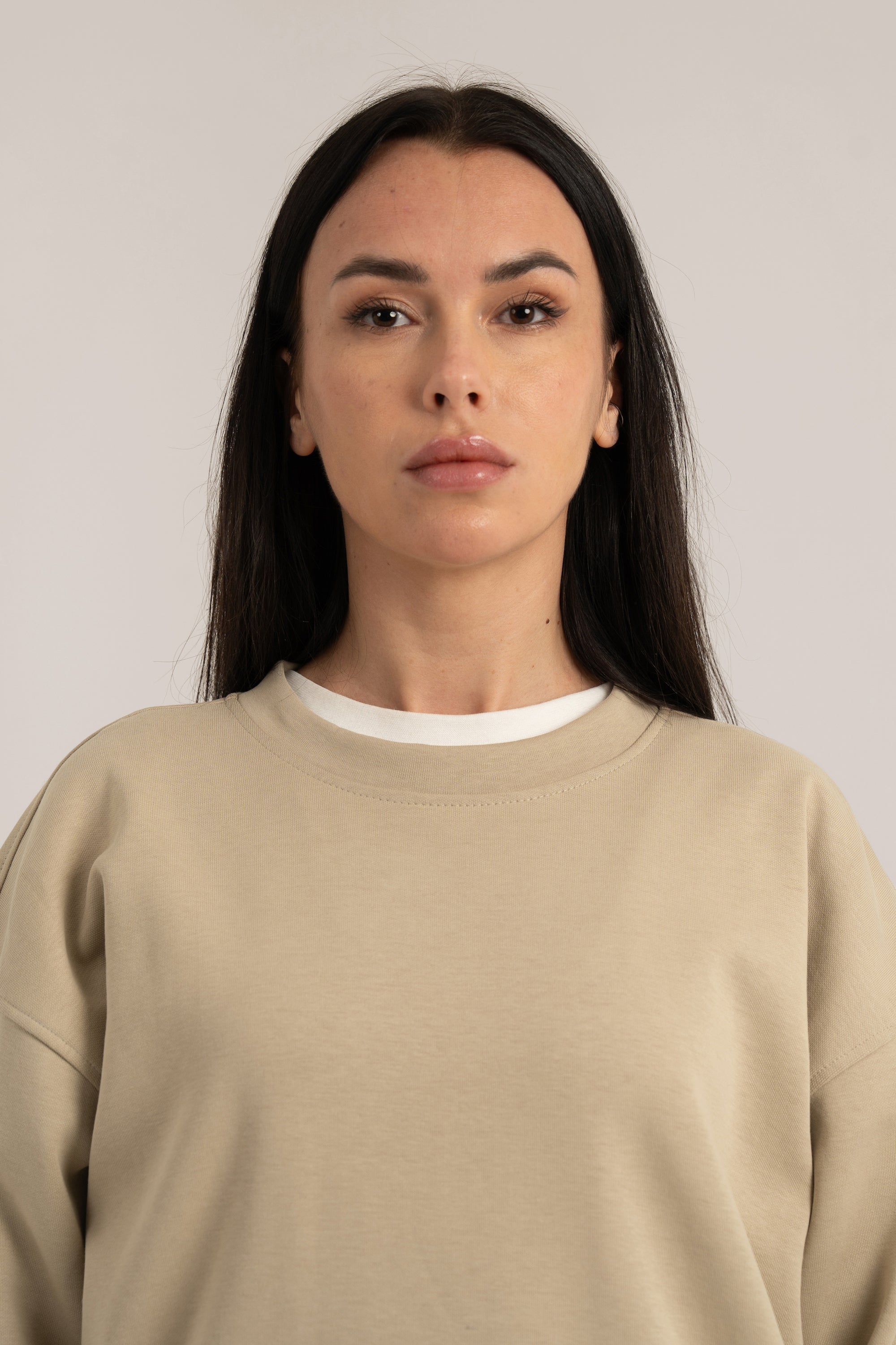 Beige Core Lightweight Sweatshirt