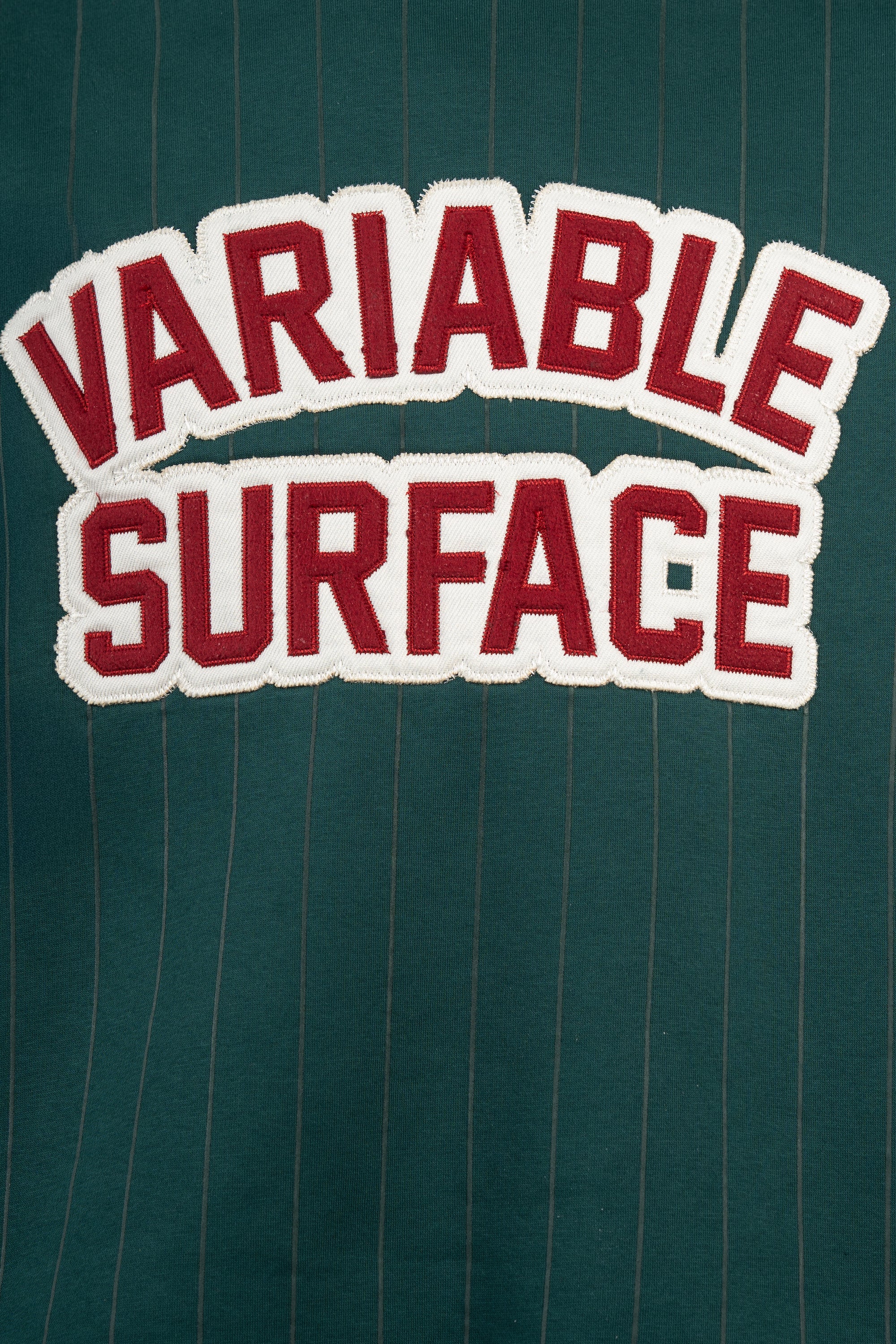 BYN X ALC Forest Green Striped Crewneck