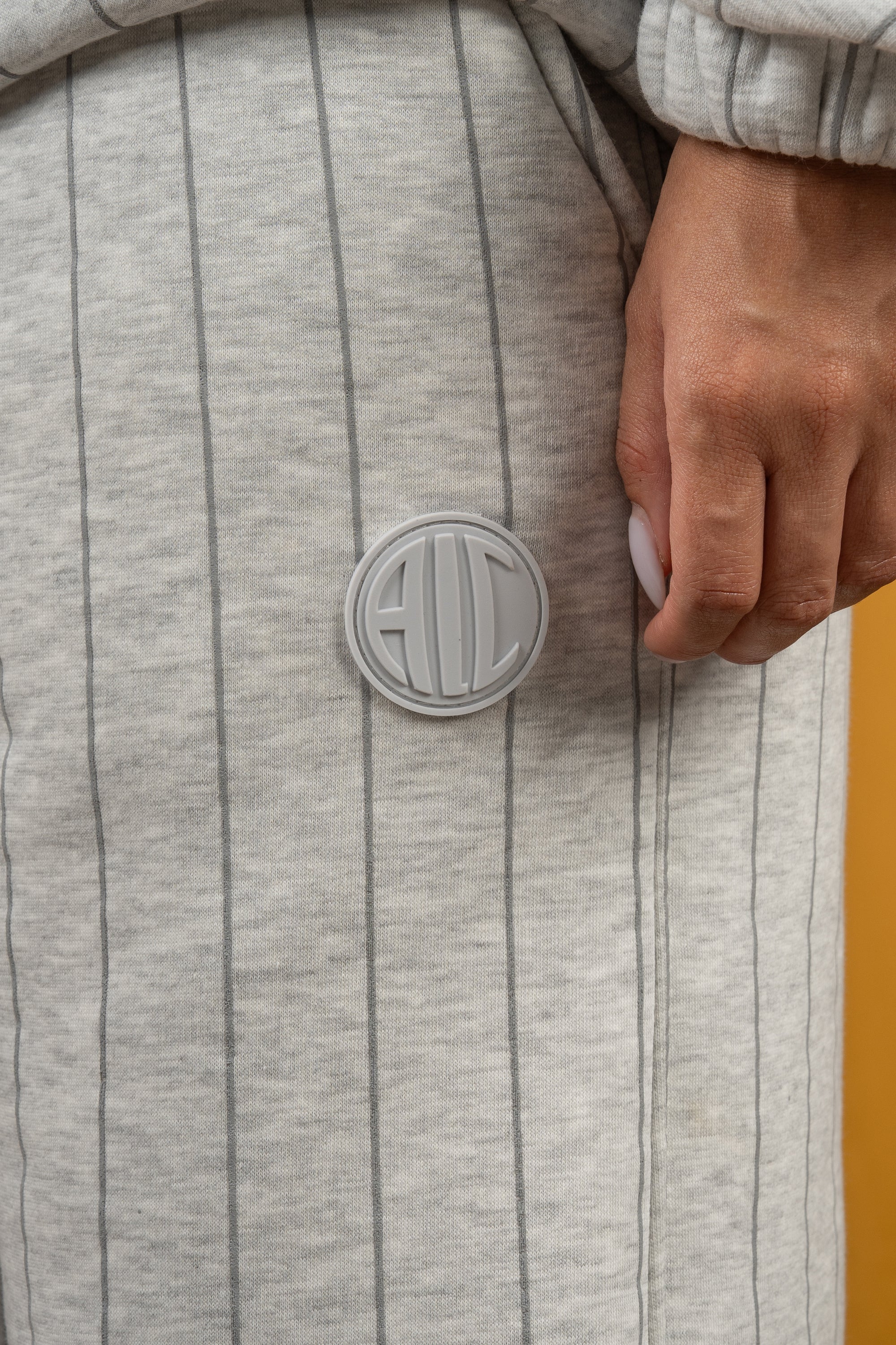 Grey BYN X ALC Striped Sweatpants