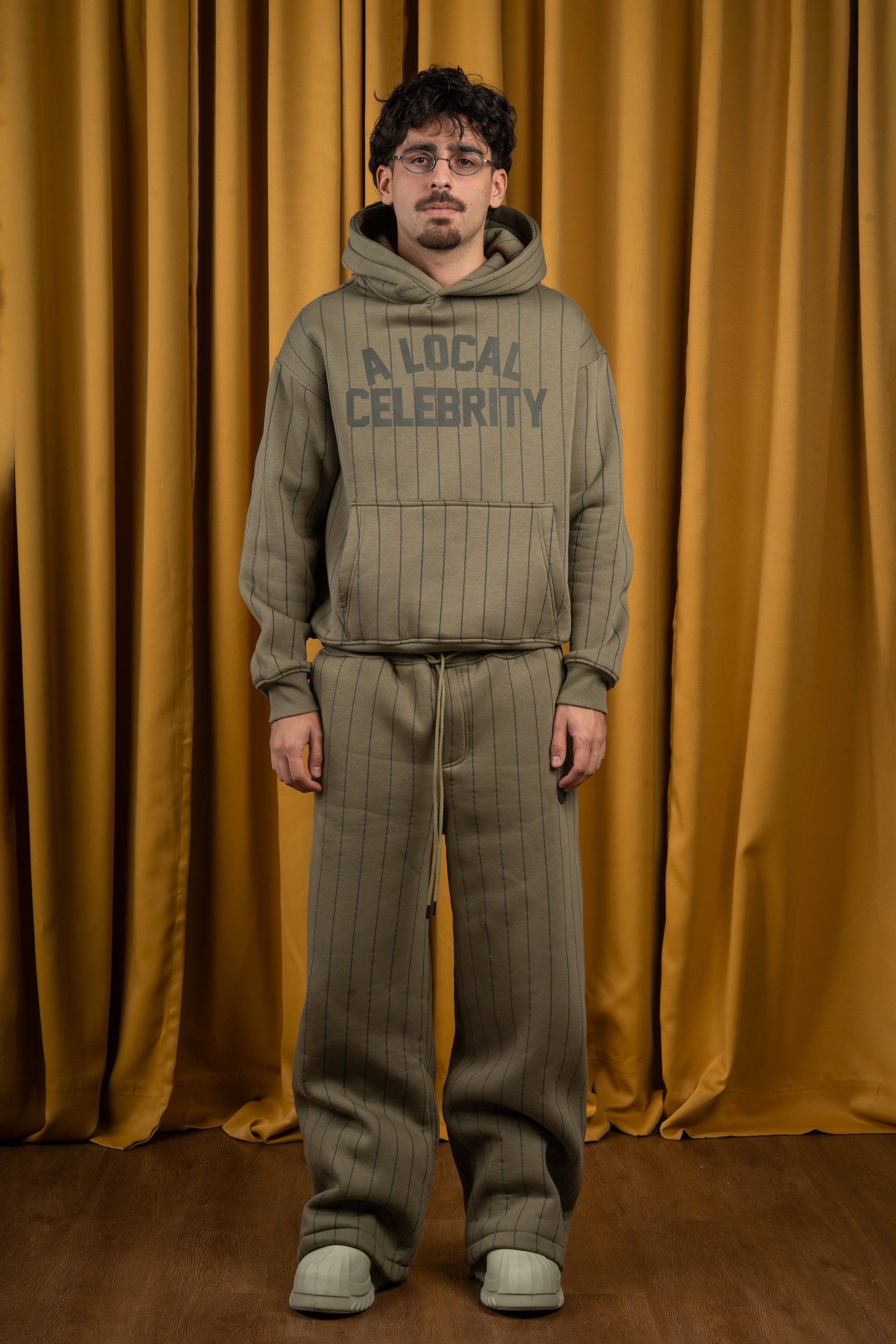 Olive BYN X ALC Striped Sweatpants