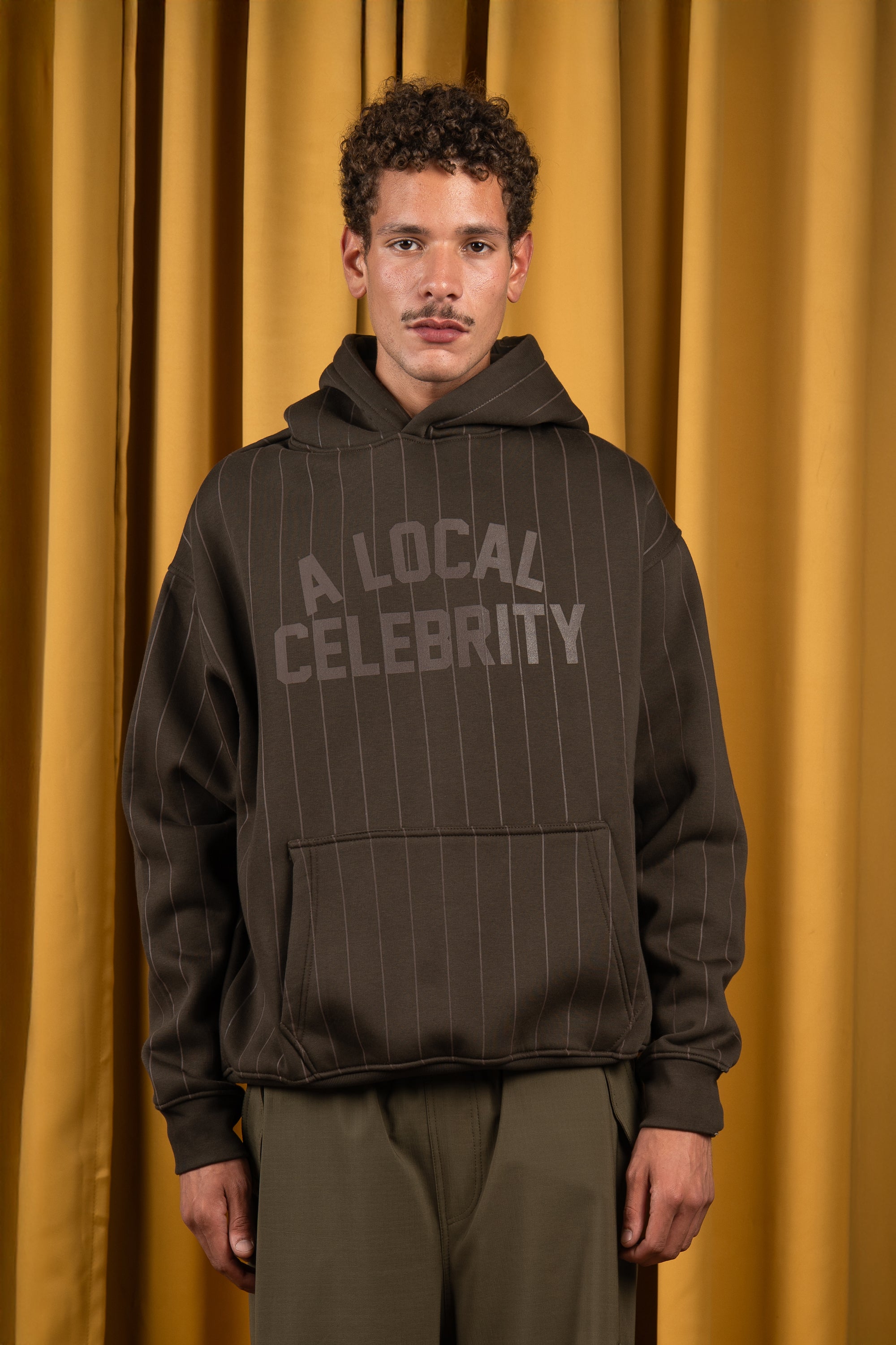 BYN X ALC Brown Oak Striped Hoodie