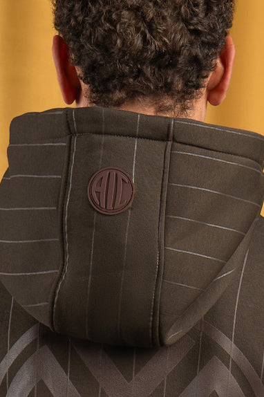 BYN X ALC Brown Oak Striped Hoodie