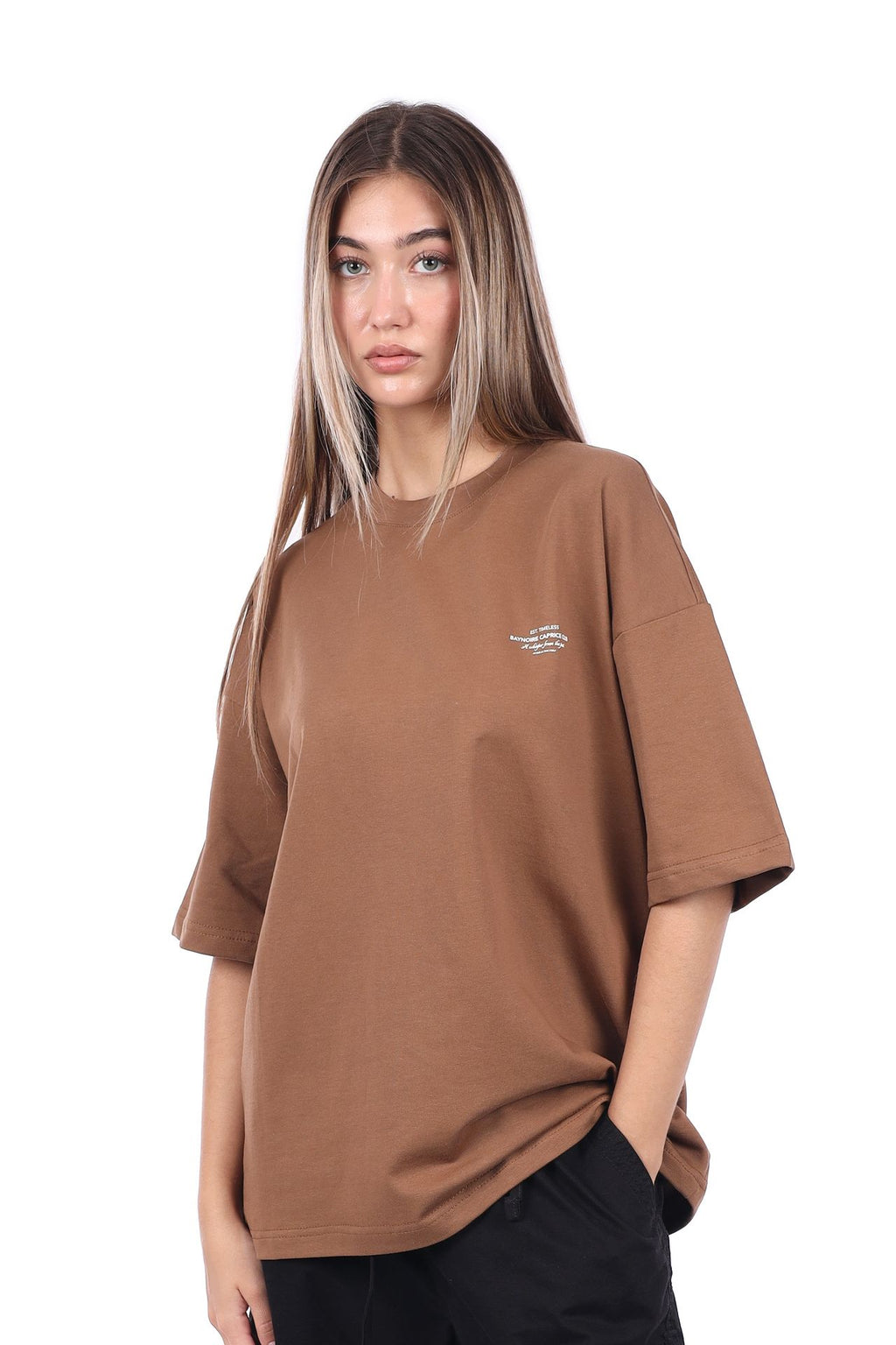 Brown Caprice Club Oversized T-shirt
