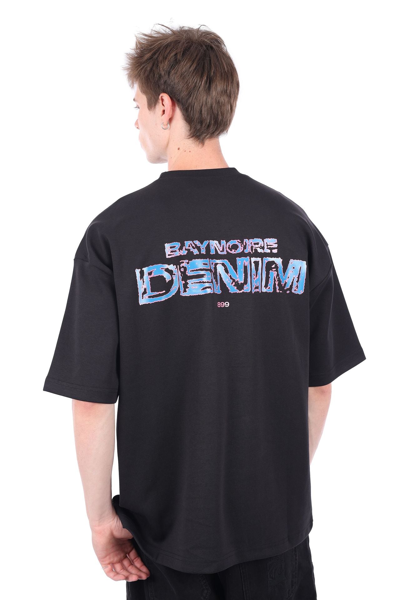 Black Romper-Pr Oversized T-shirt