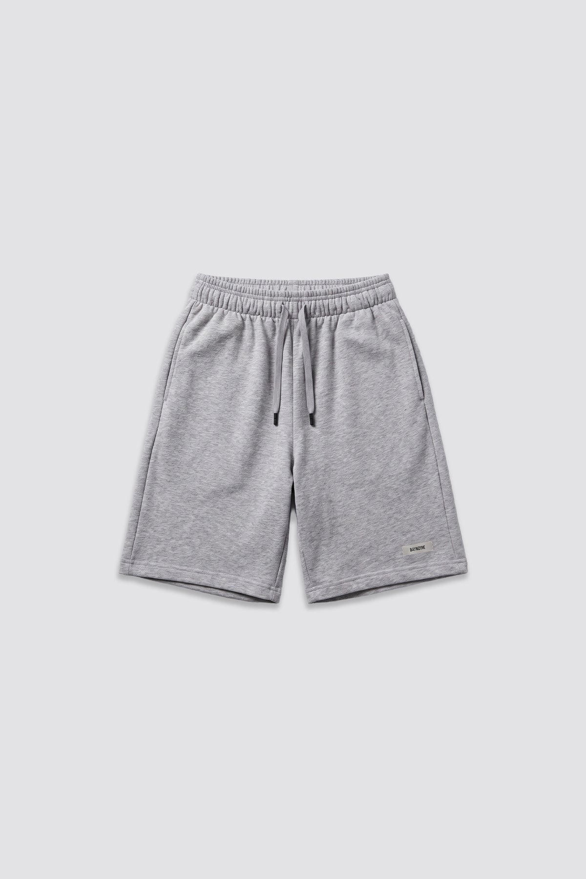 0IE Relaxed Grey Long Sweatshorts