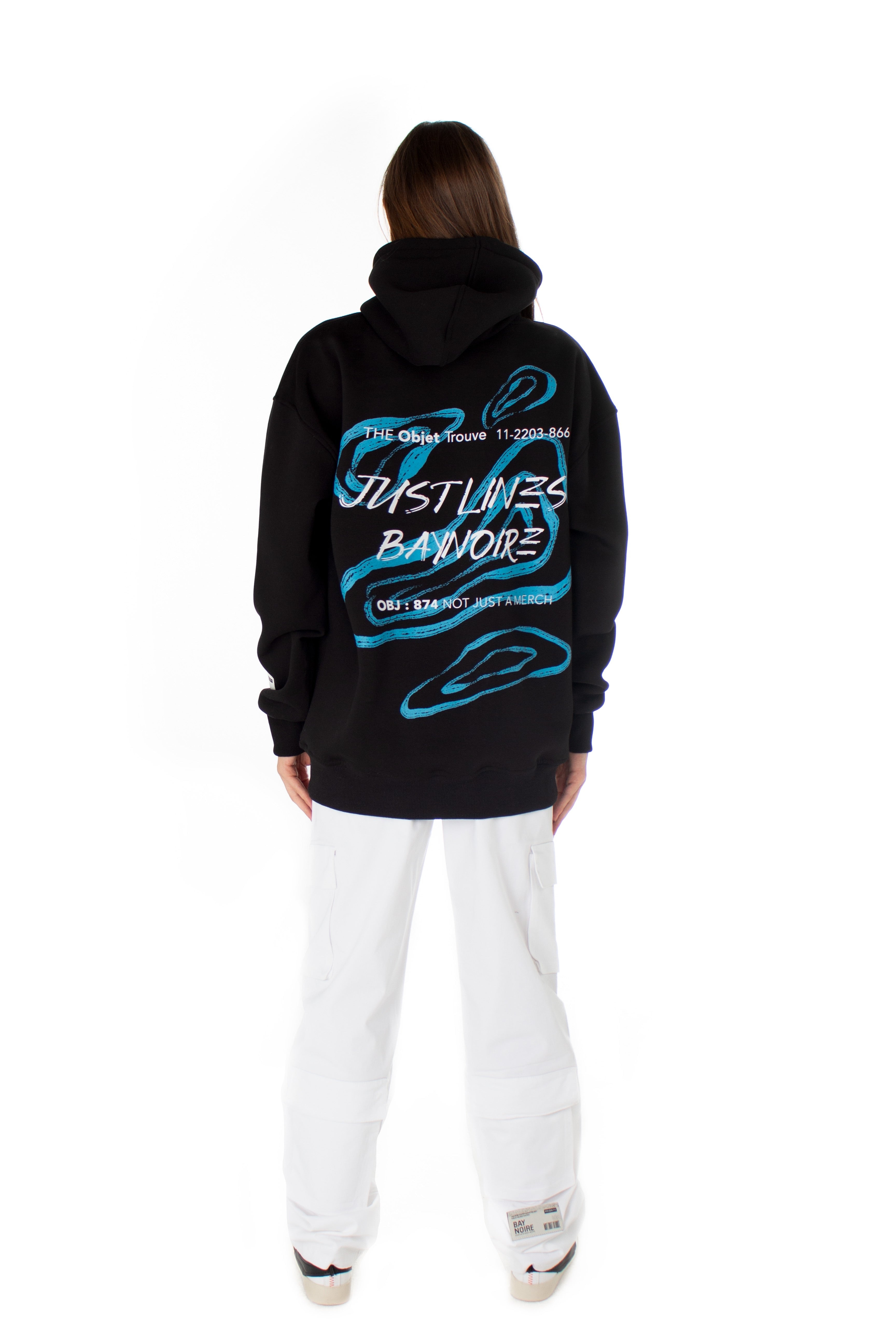Black Justlines874 Hoodie