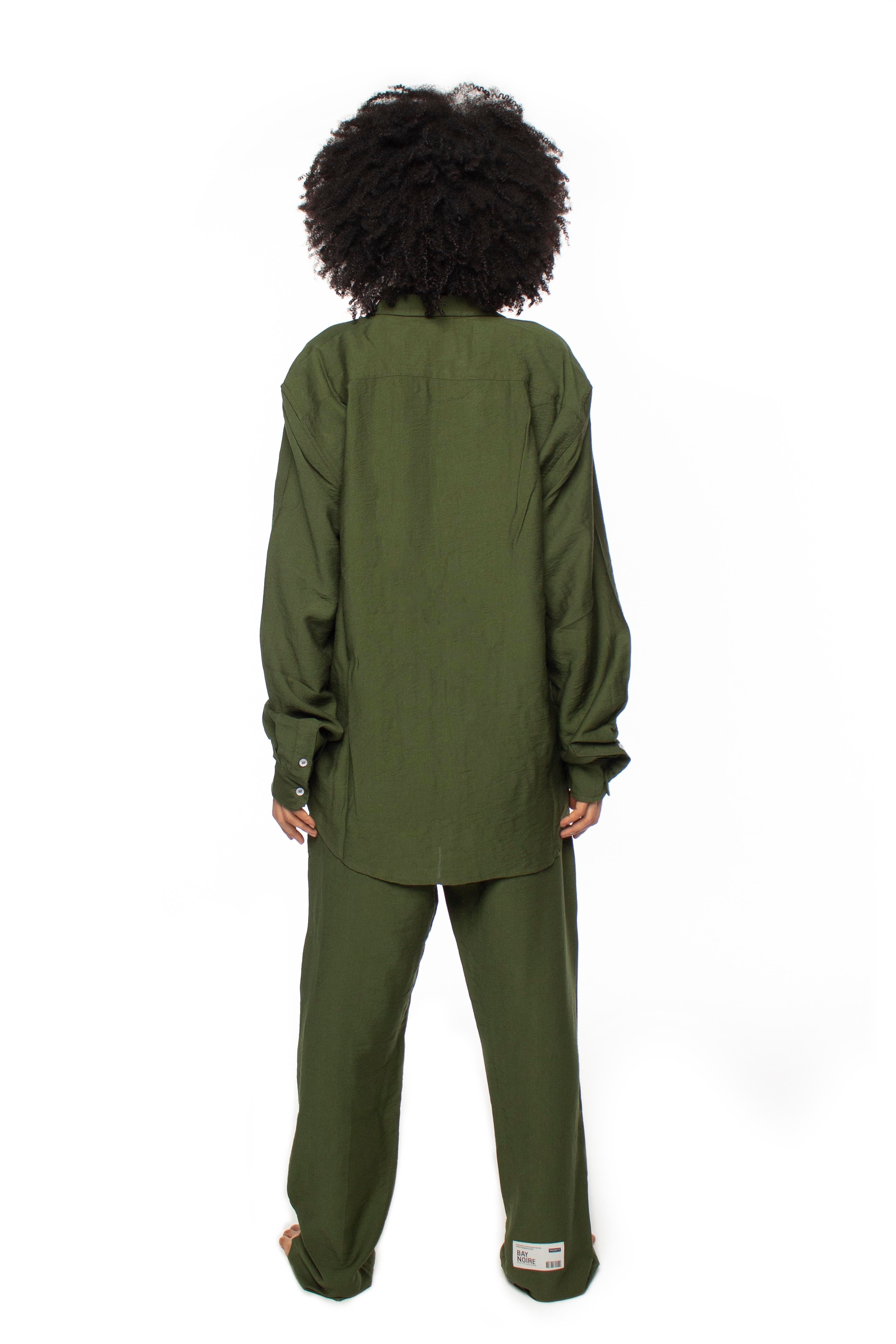 Olive Linen Pants V2