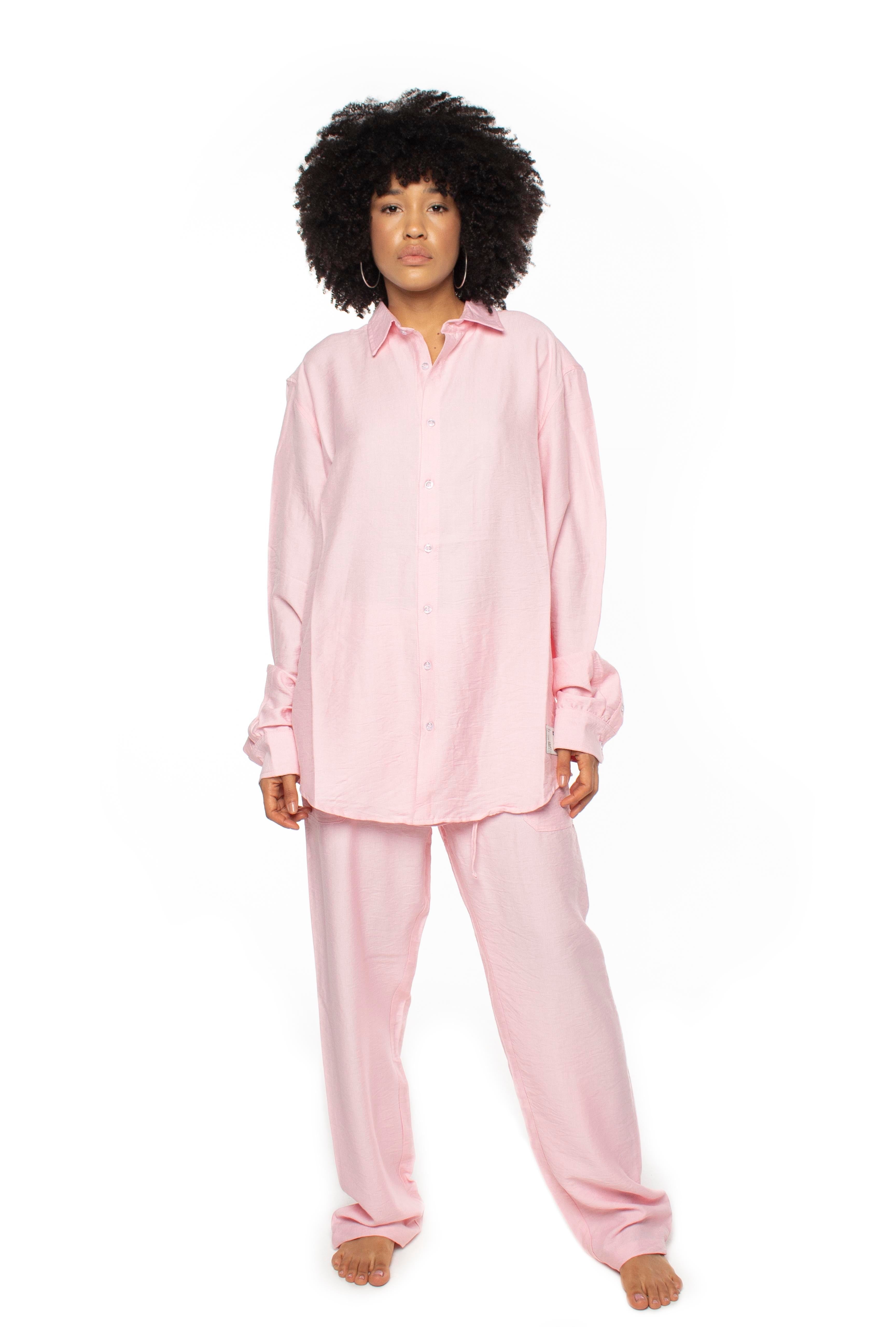 Pink Linen Pants V2