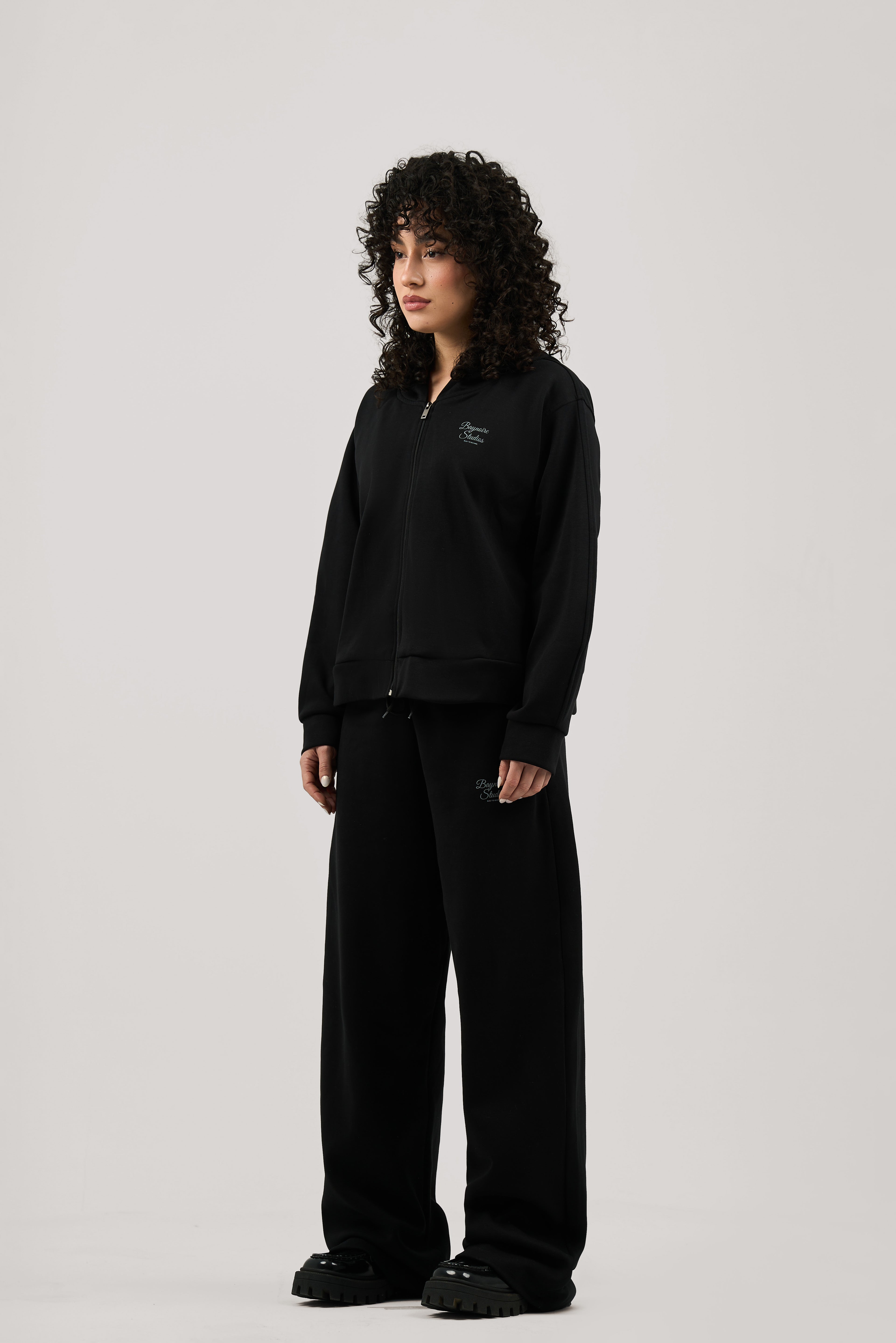 Black Baynoire Studios Zip - Up Hoodie