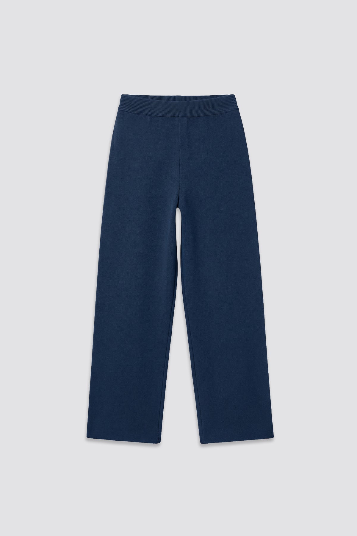 Navy Knitted BYN Emblem Pants