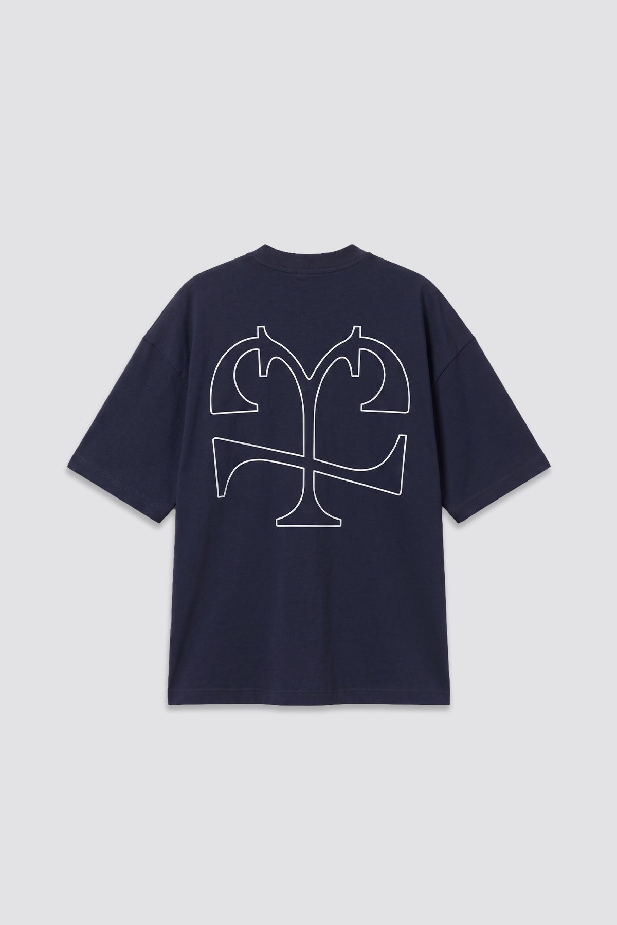 04X Oversized Navy Written IN Time T-Shirt
