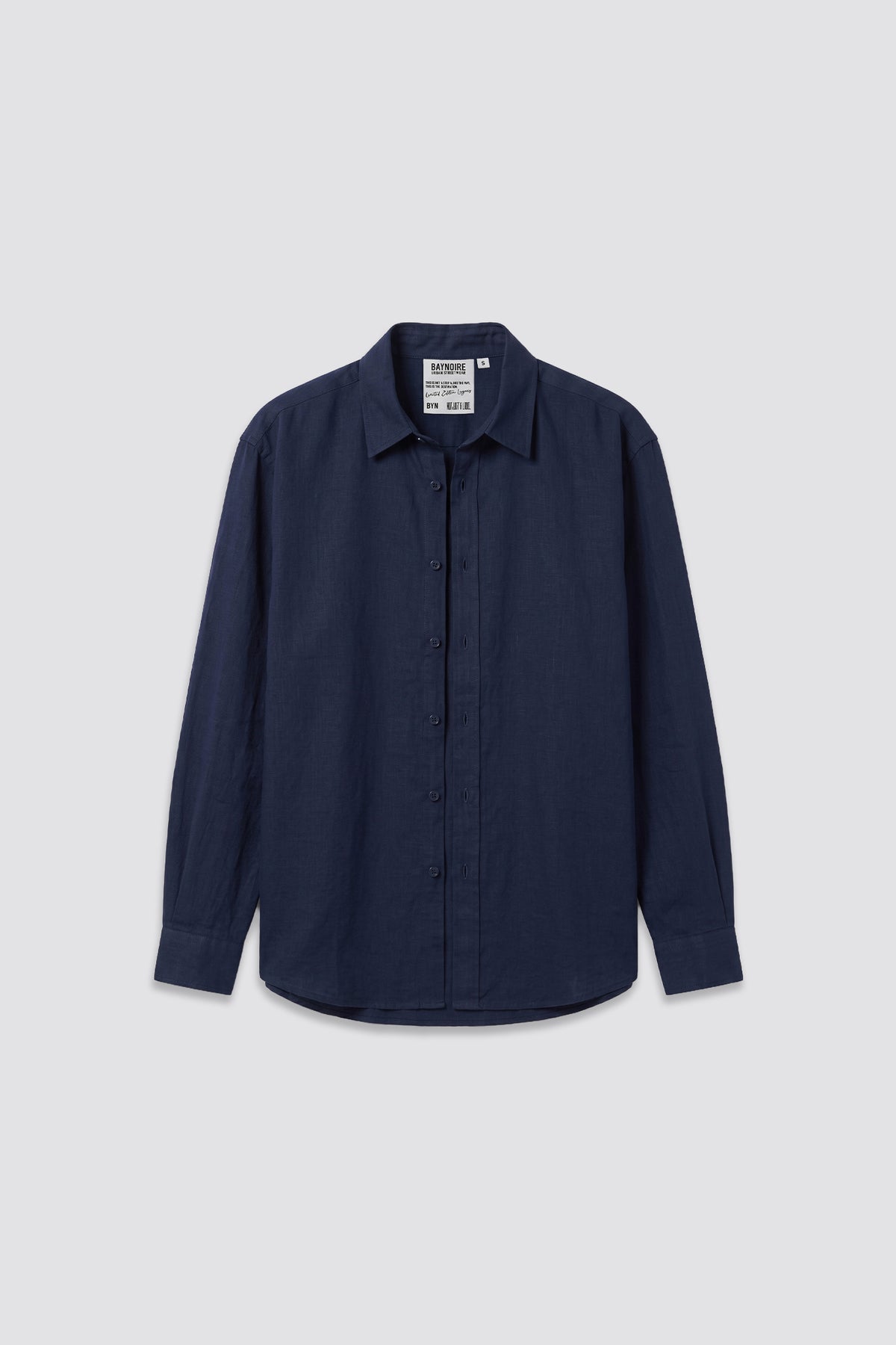 Navy C-Linen Shirt