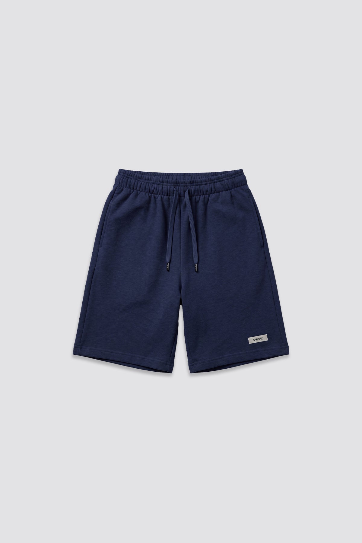 0IE Relaxed Navy Long Sweatshorts