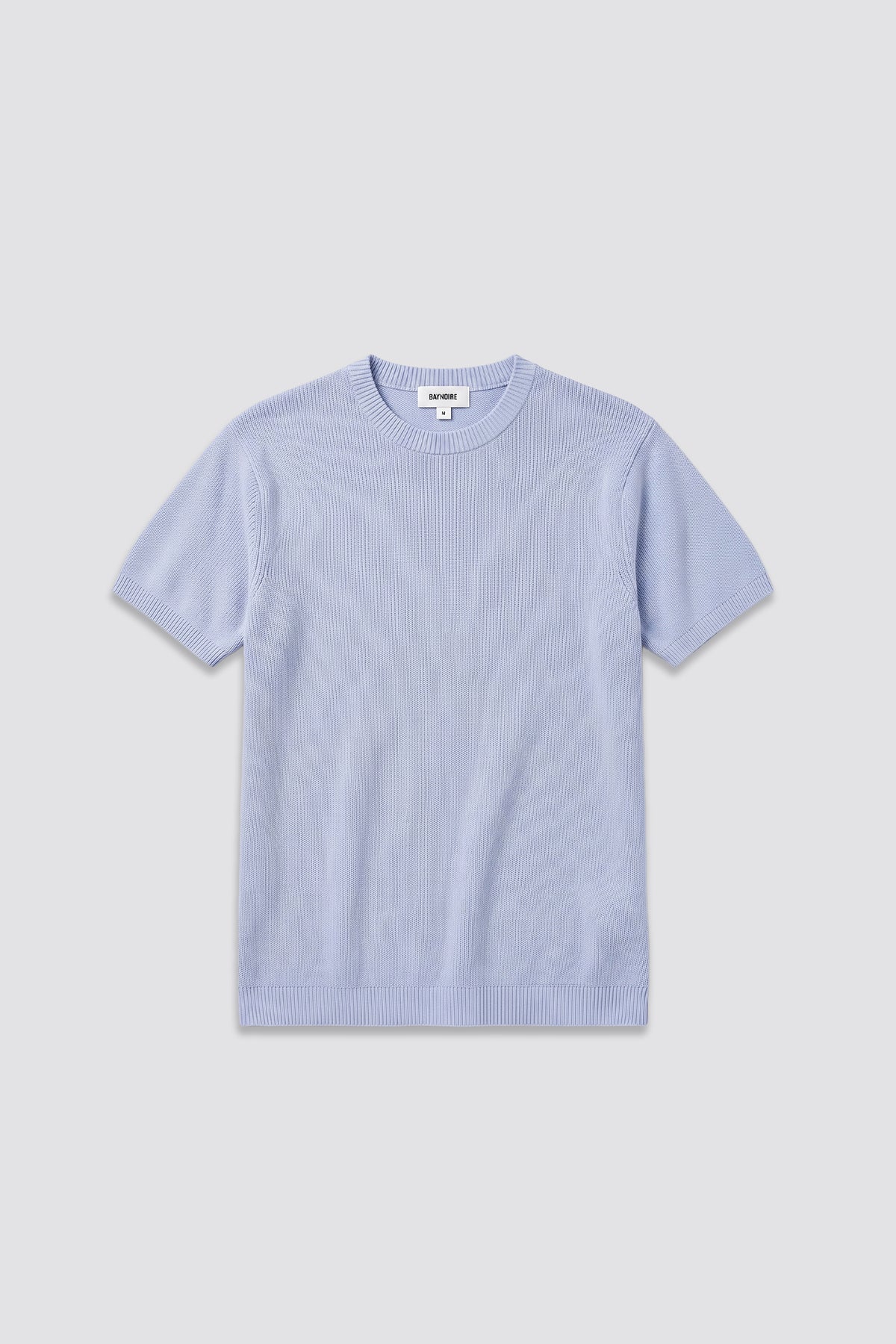 03C Relaxed Sky Knit Cotton T-Shirt