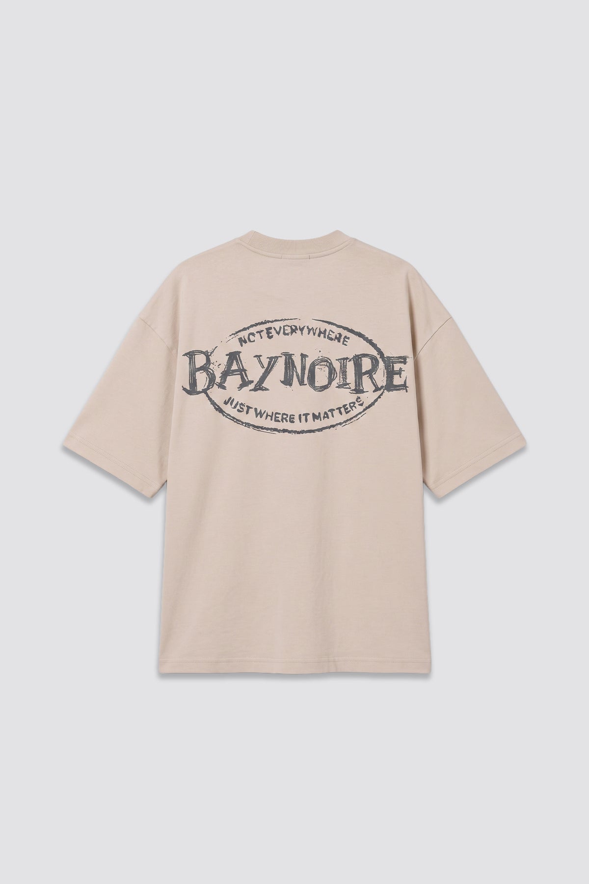 04X Oversized Taupe Not Everywhere T-Shirt
