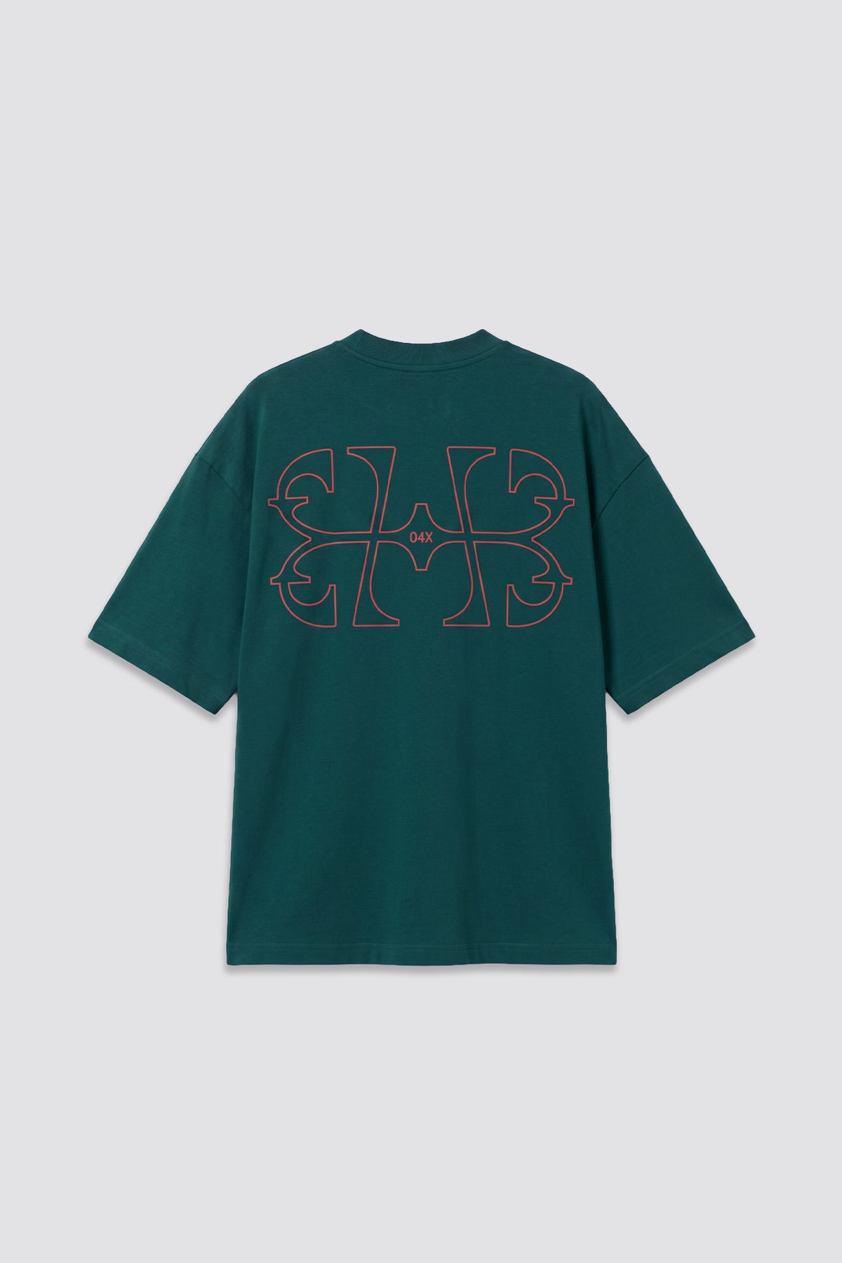 04X Oversized Teal 2X Monogram T-Shirt