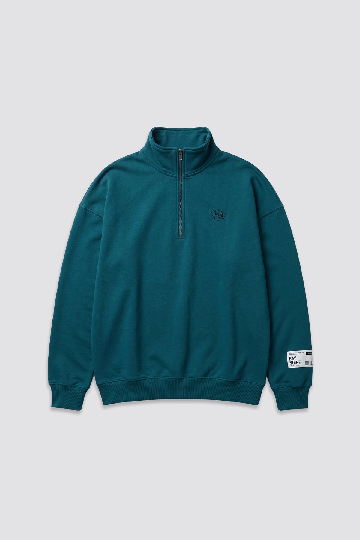 Teal EX Q-Zipper Sweatshirt
