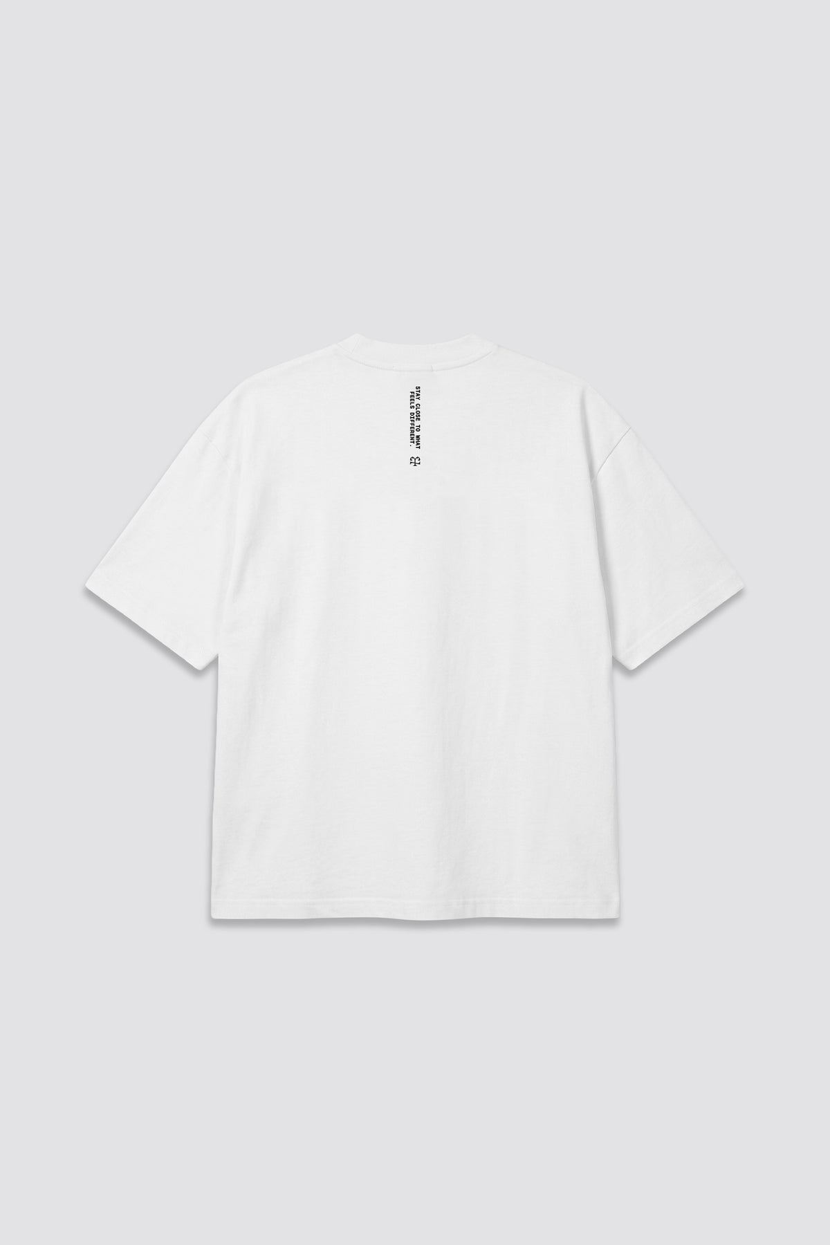 04X Oversized Stay Close White T-Shirt