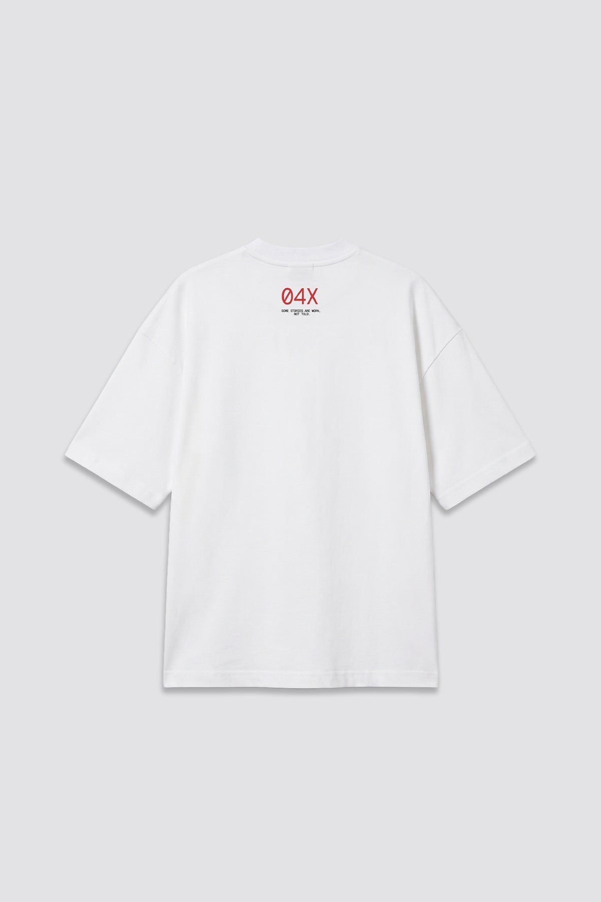 04X Oversized White Stories T-Shirt