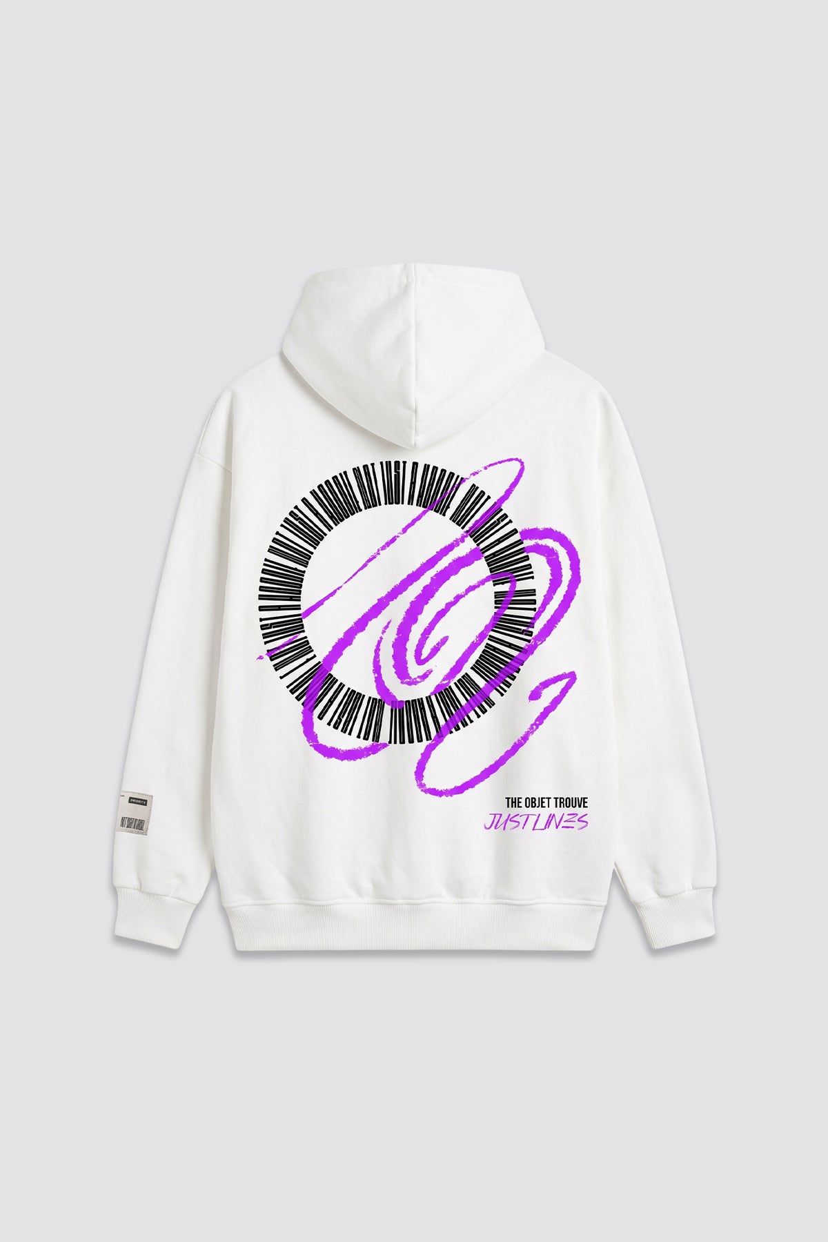 White Justlines678 Hoodie
