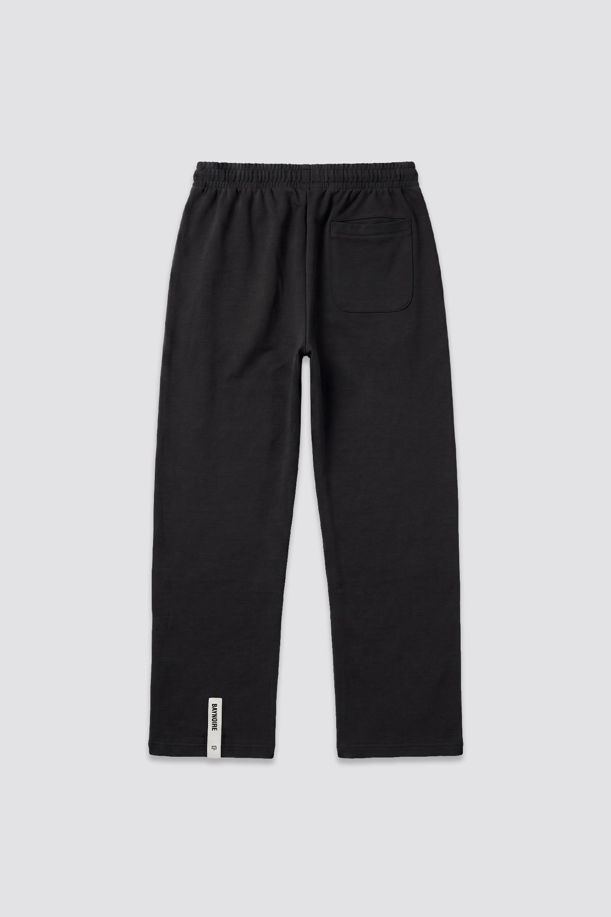 01E Wide Leg Black Heavyweight Sweatpants