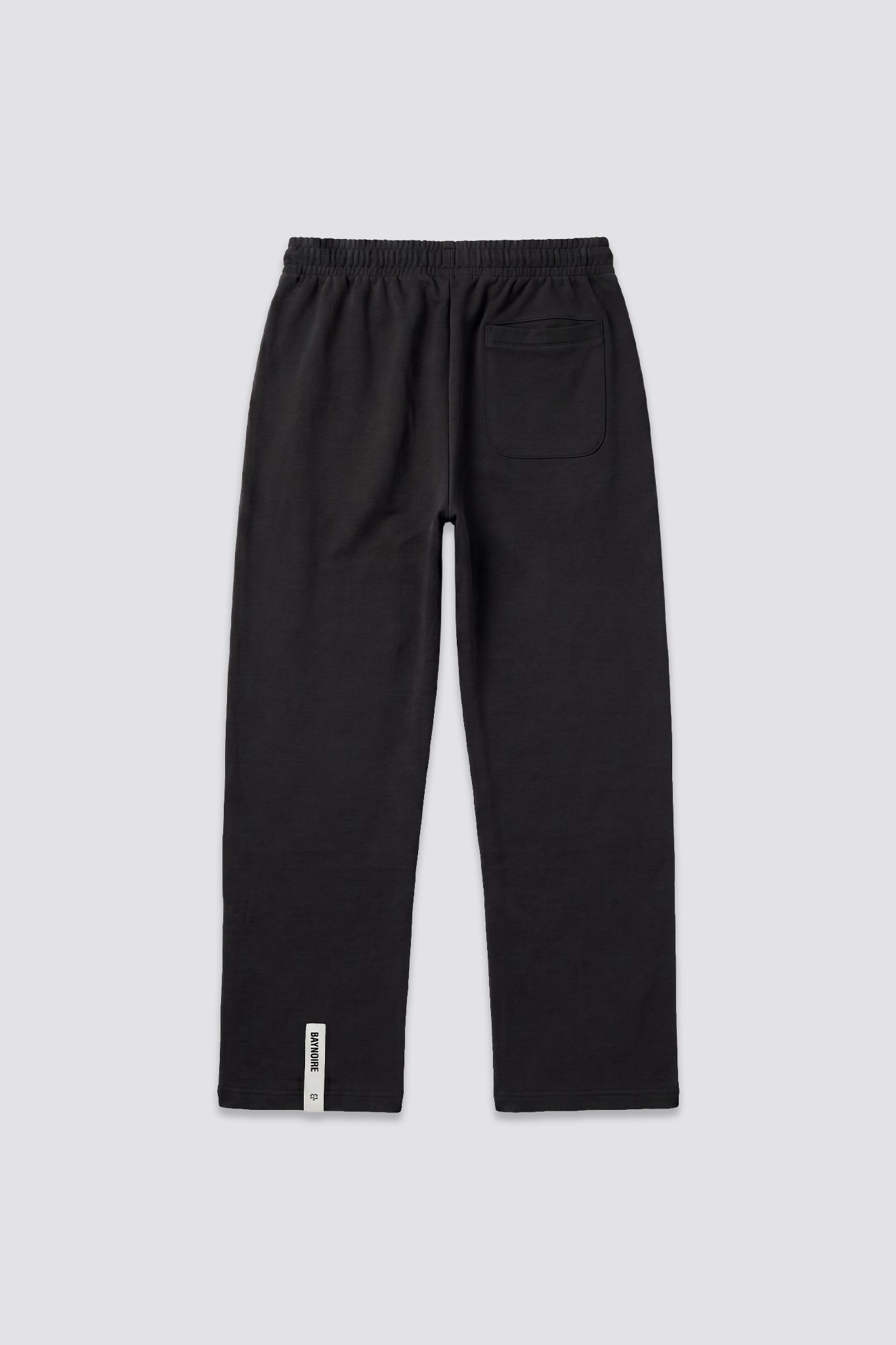 01E Wide Leg Black Heavyweight Sweatpants
