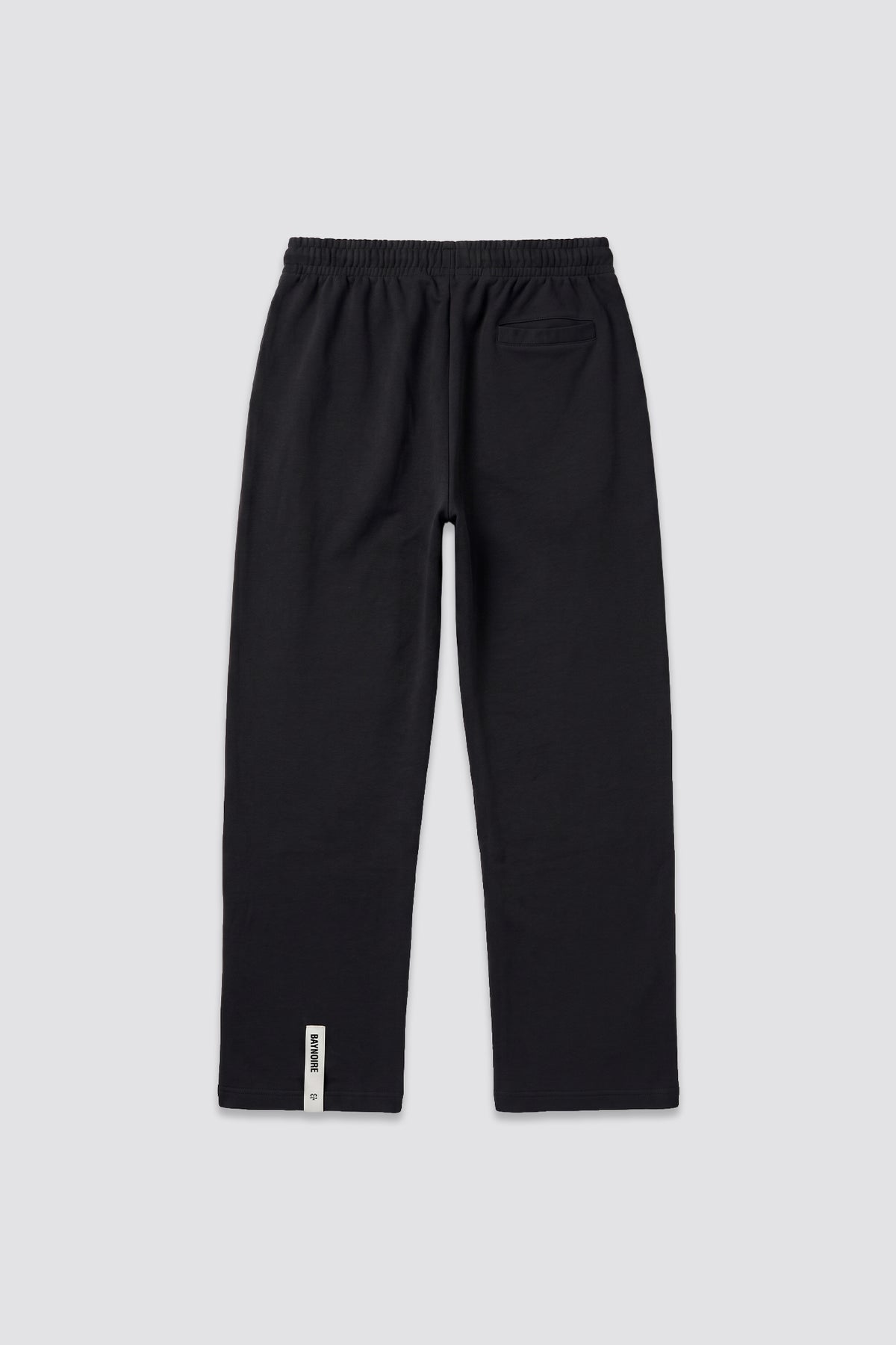 01E Wide Leg Black Lightweight Sweatpants